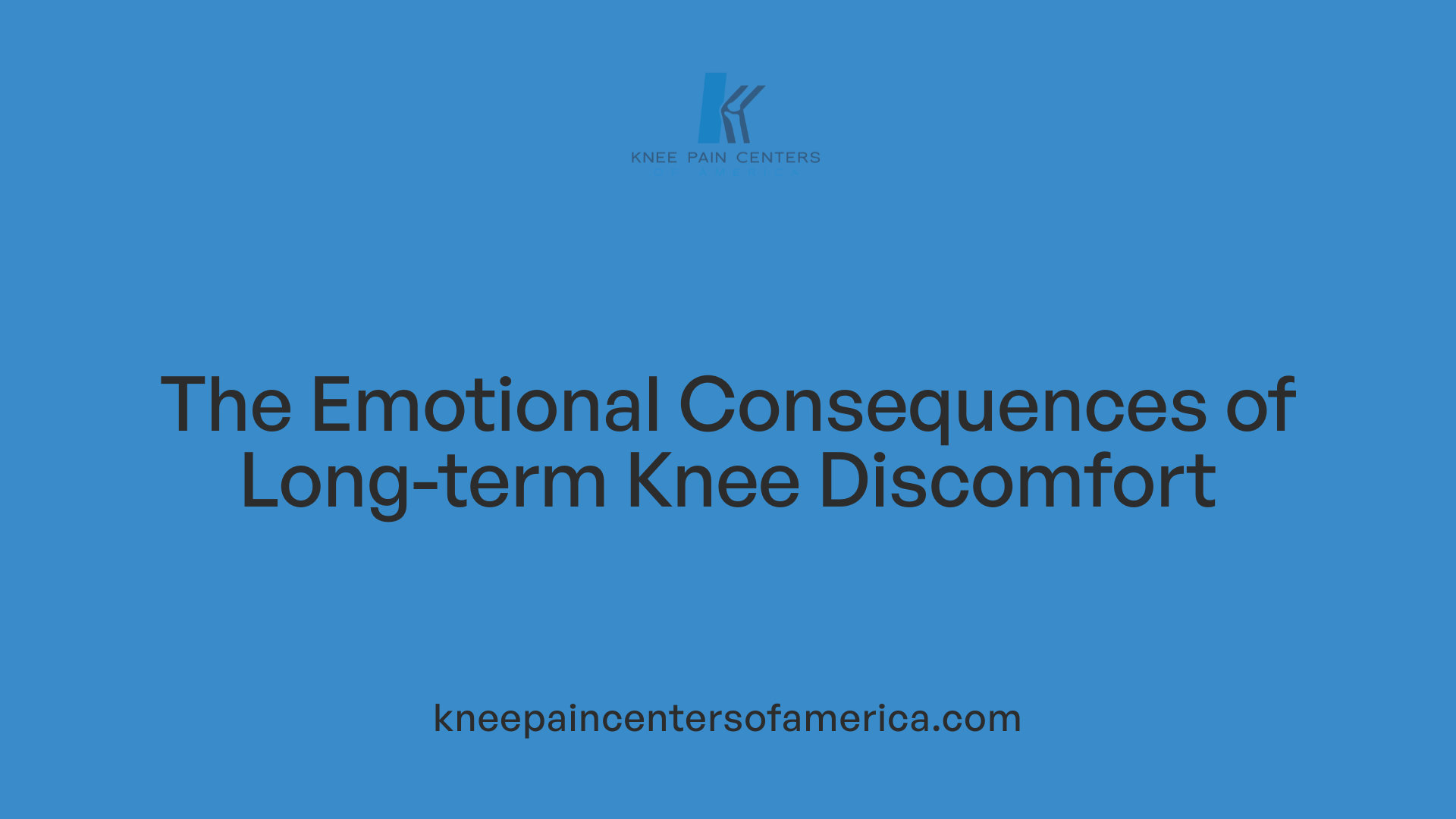The Emotional Consequences of Long-term Knee Discomfort