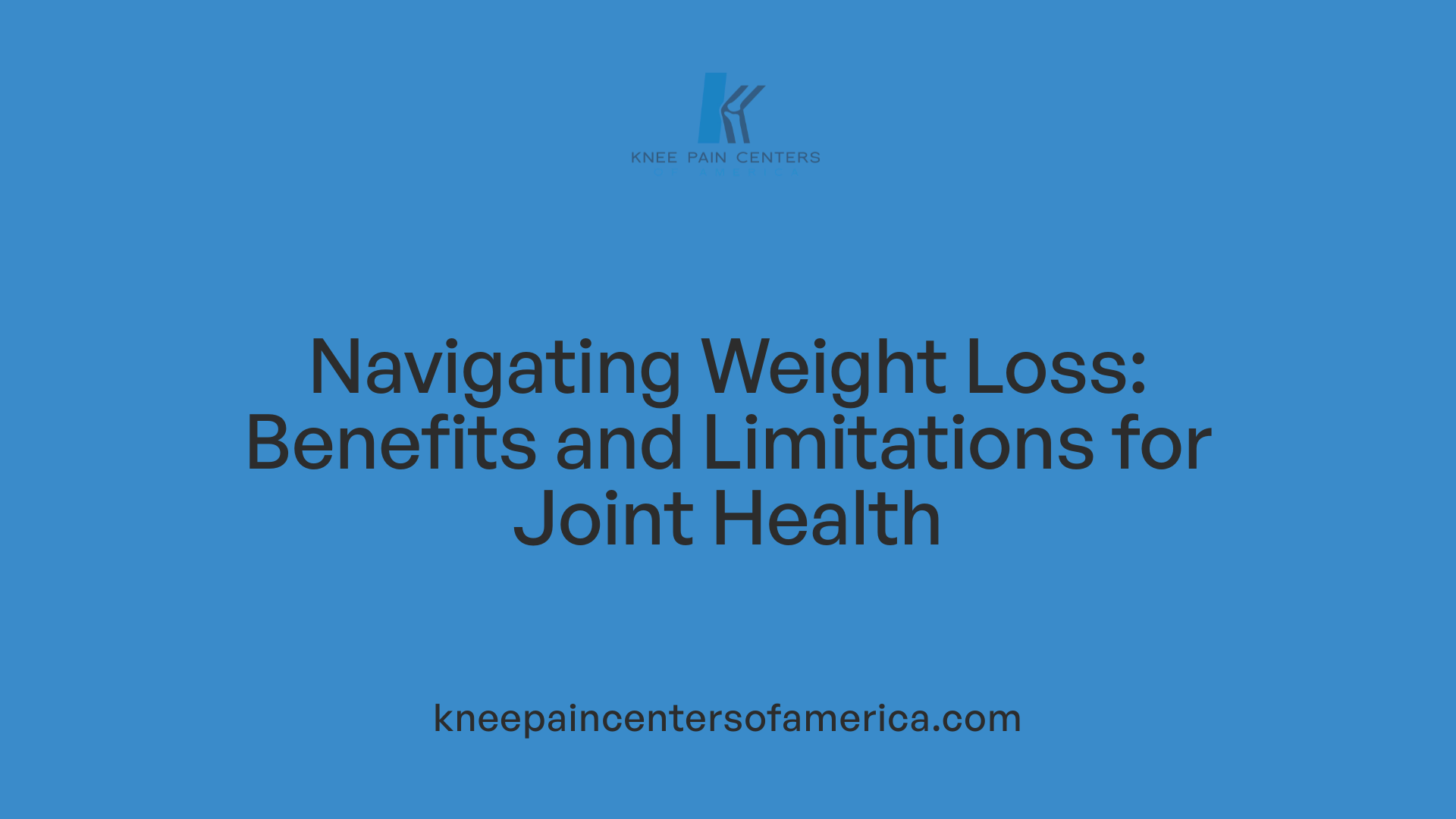 Navigating Weight Loss: Benefits and Limitations for Joint Health