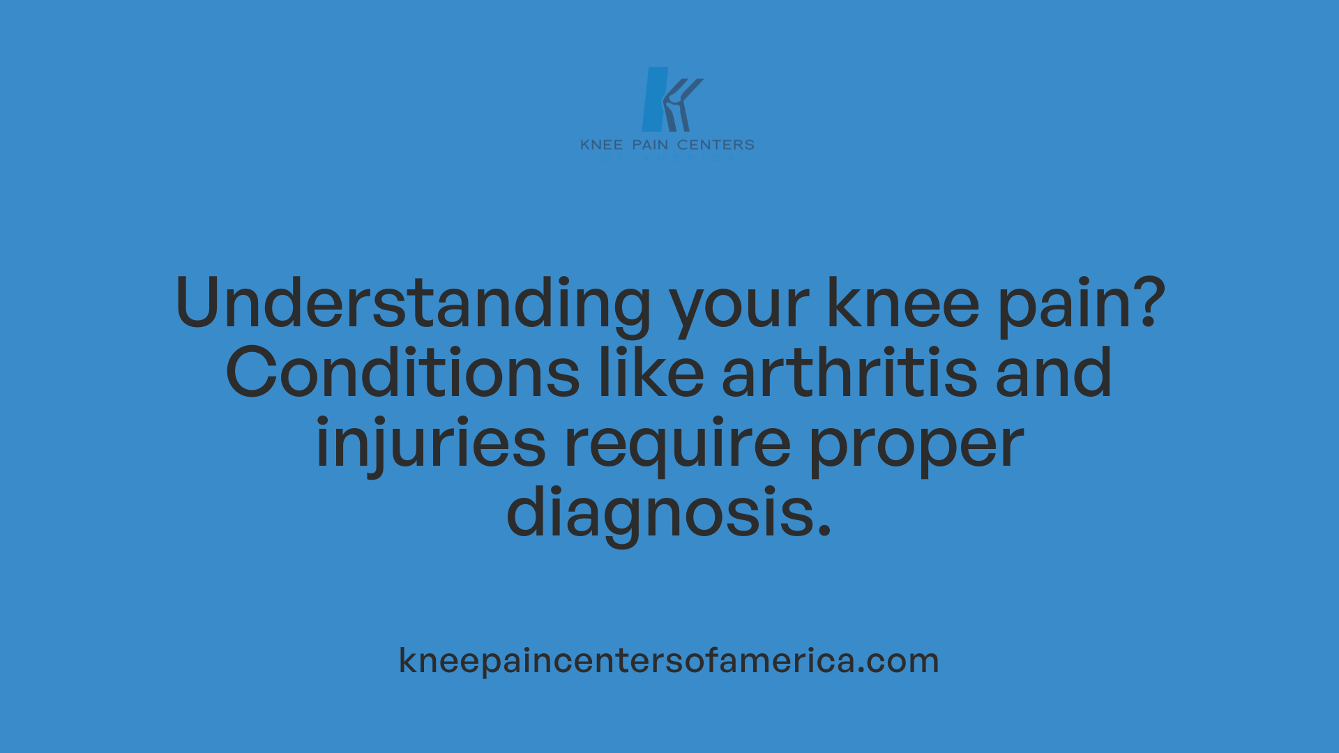 Understanding your knee pain? Conditions like arthritis and injuries require proper diagnosis.