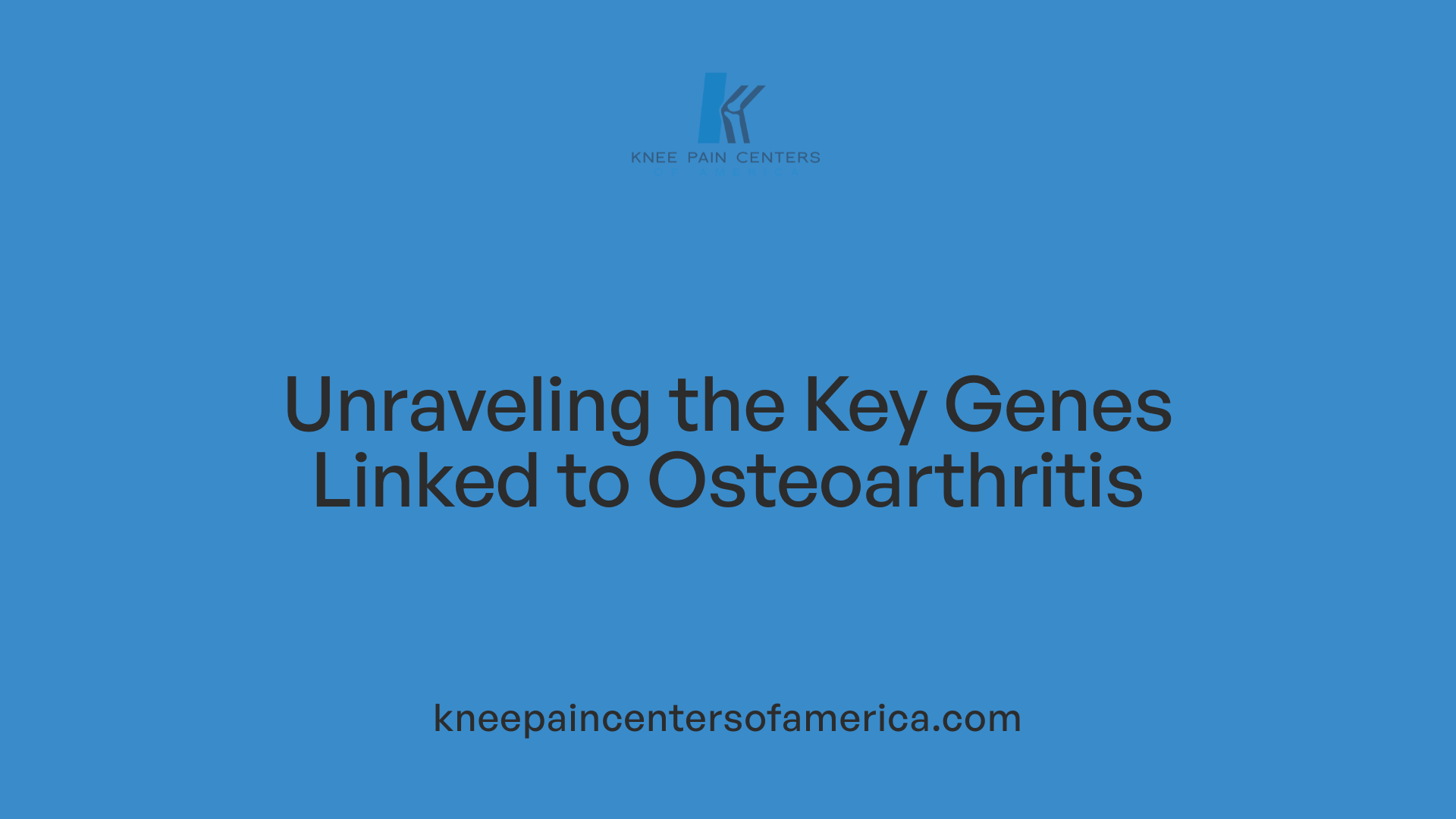 Unraveling the Key Genes Linked to Osteoarthritis