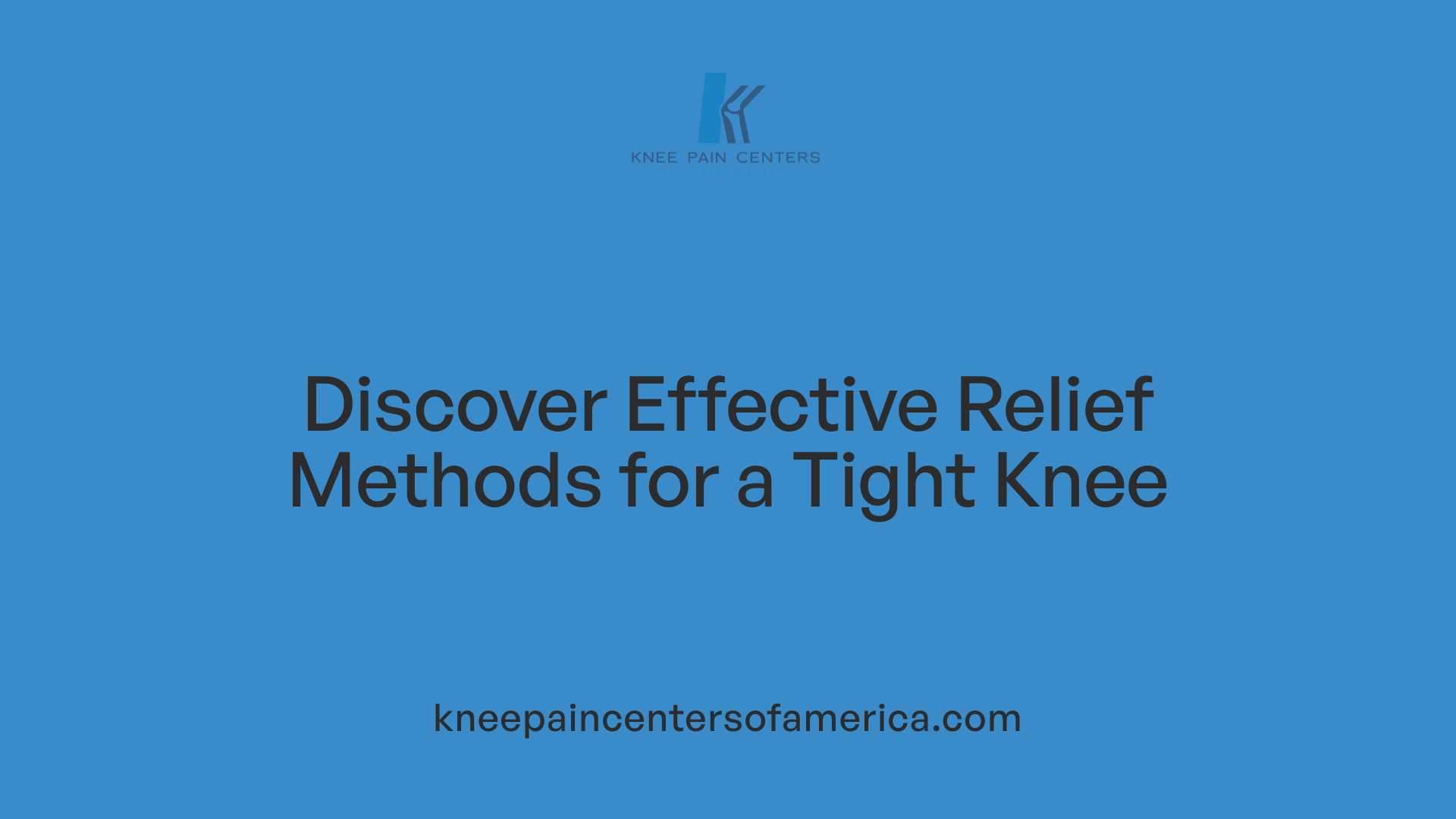 Discover Effective Relief Methods for a Tight Knee