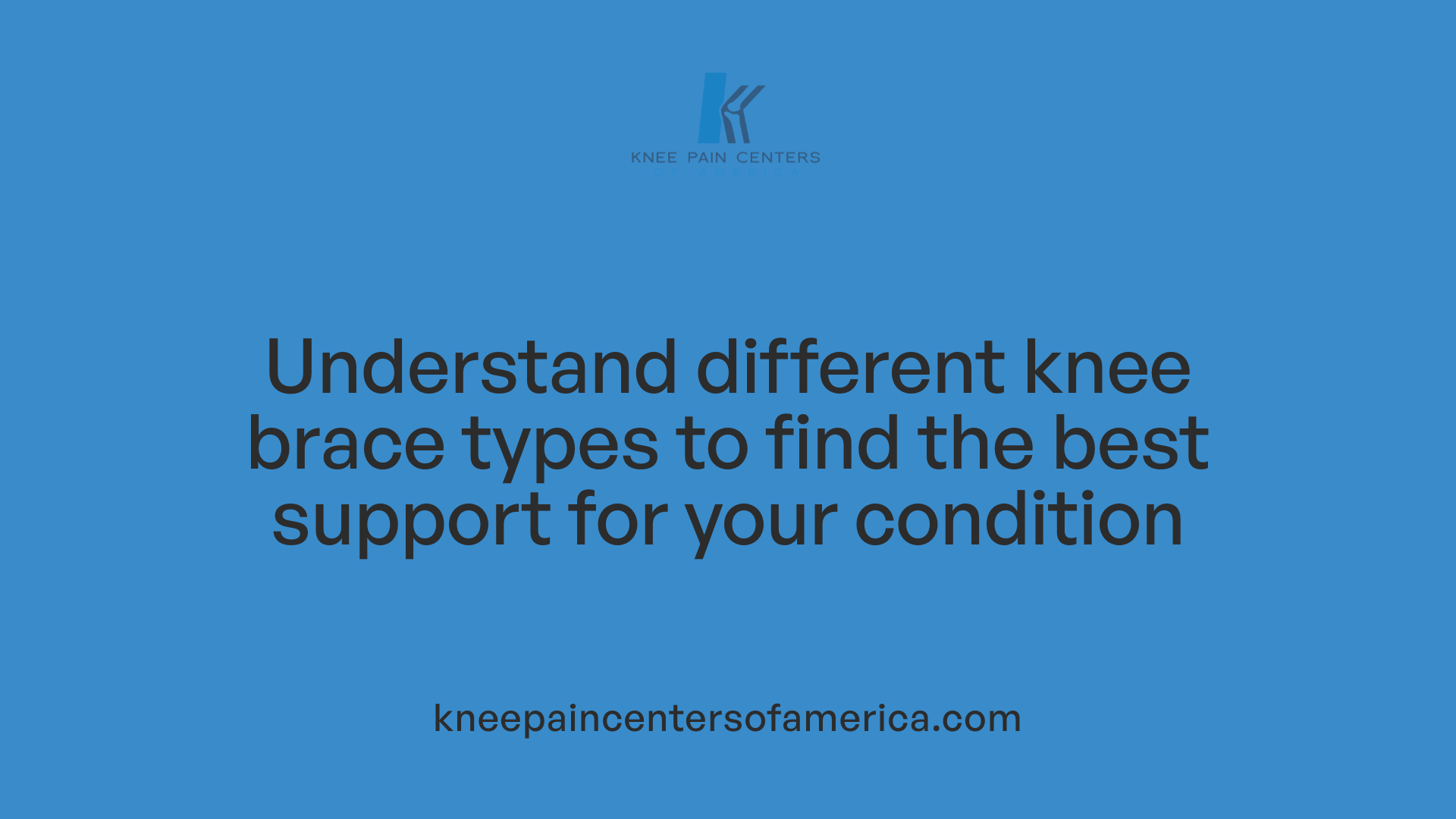 Understand different knee brace types to find the best support for your condition