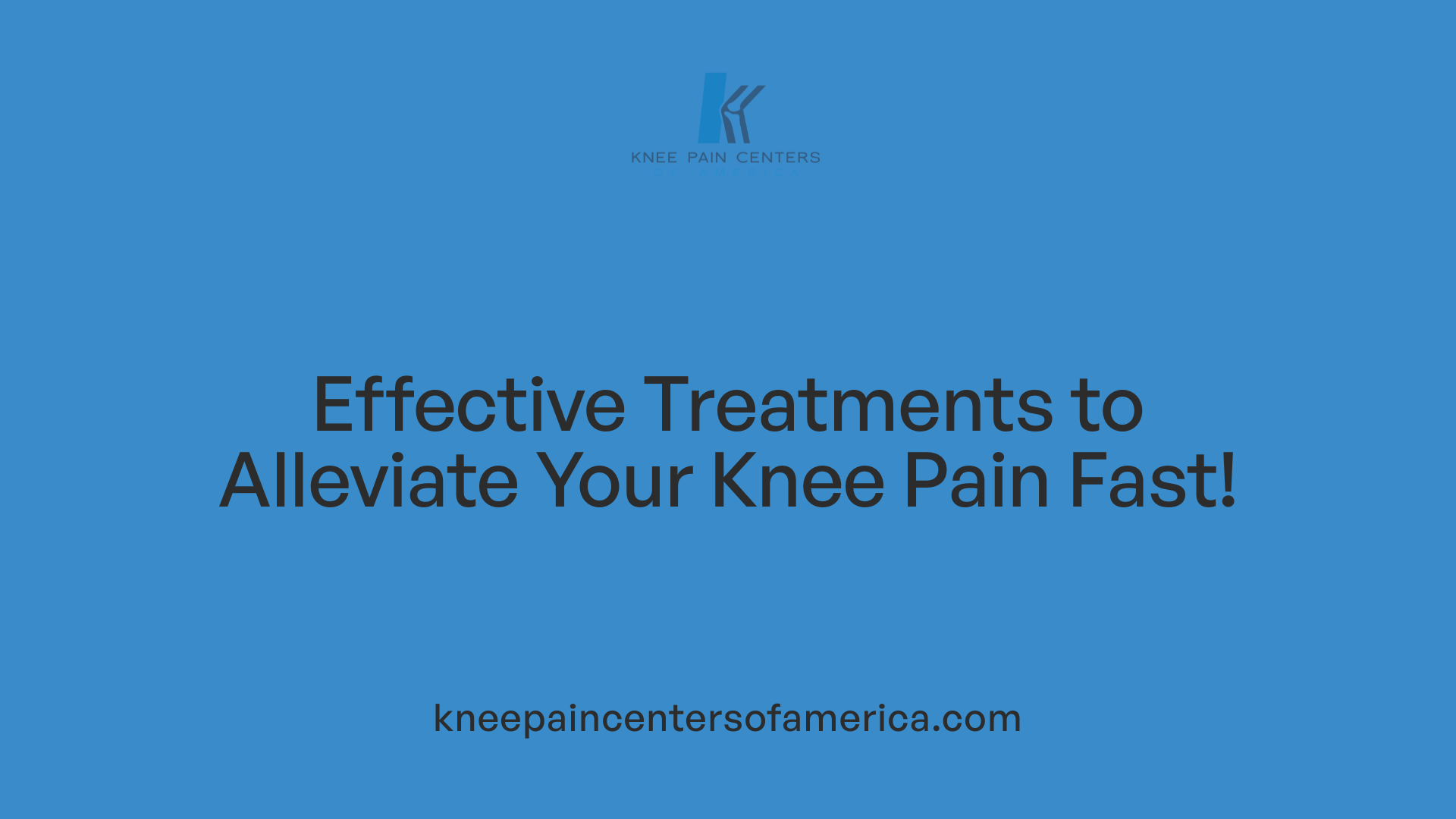 Effective Treatments to Alleviate Your Knee Pain Fast!