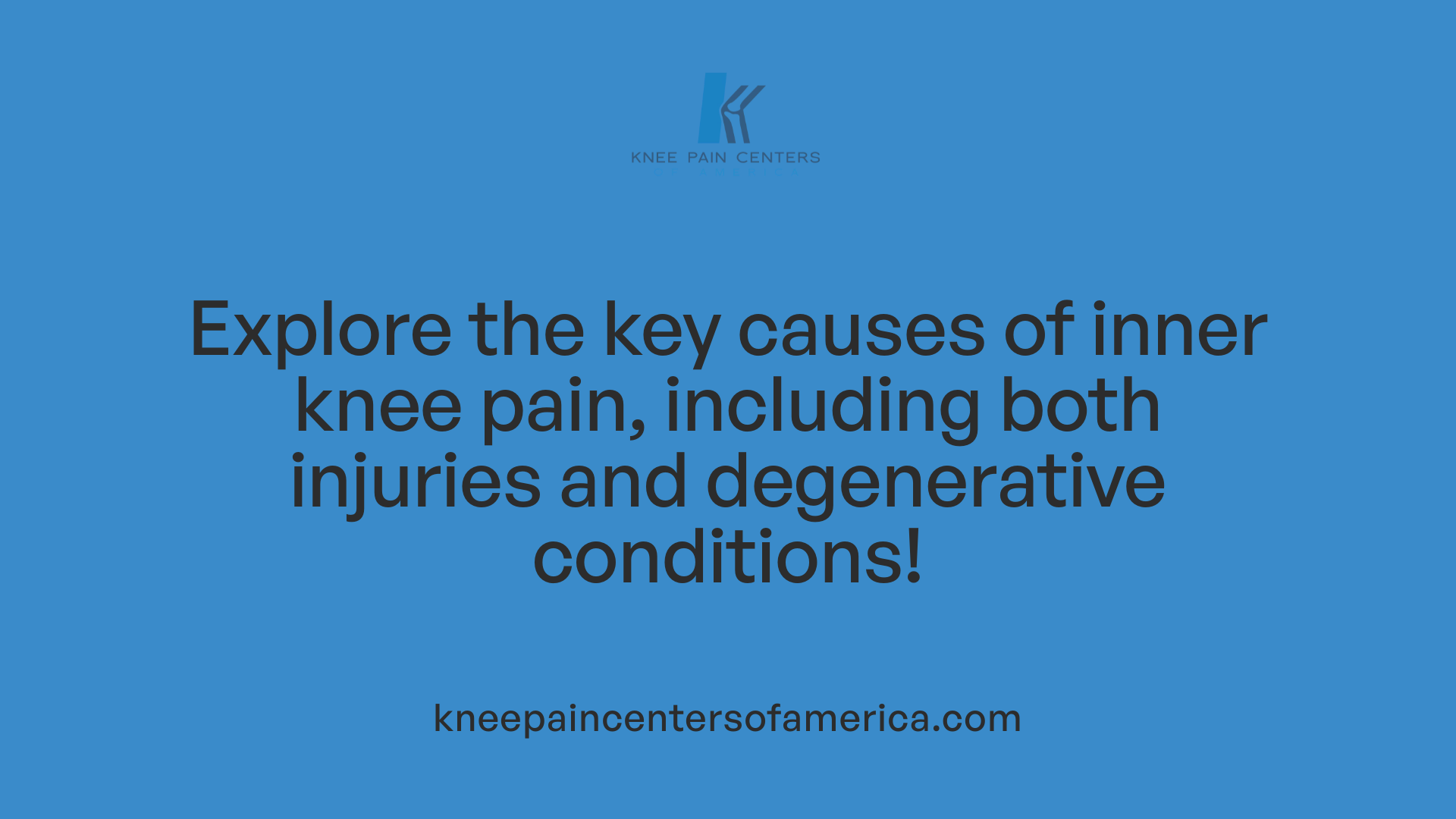 Explore the key causes of inner knee pain, including both injuries and degenerative conditions!