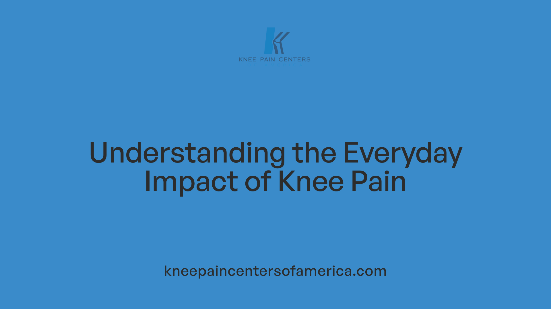 Understanding the Everyday Impact of Knee Pain