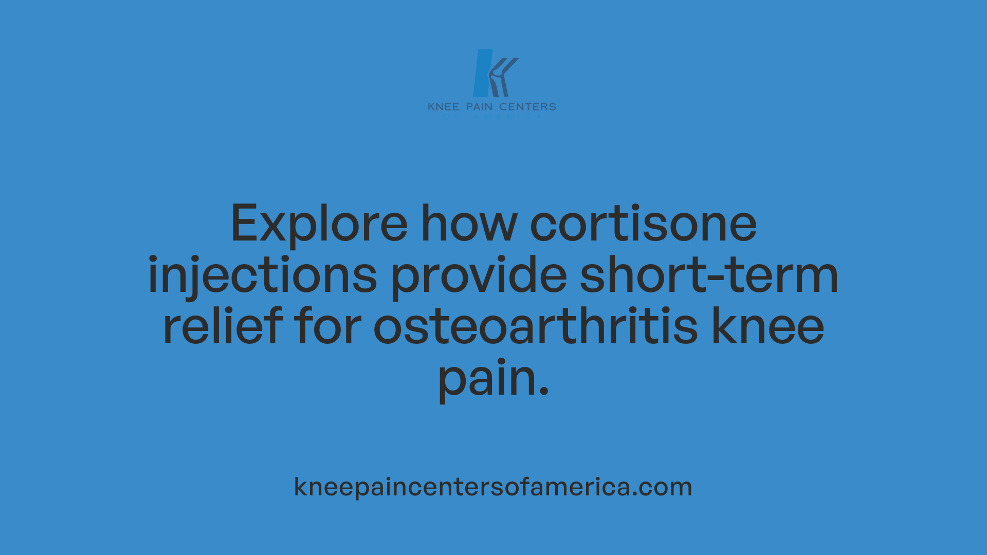 Explore how cortisone injections provide short-term relief for osteoarthritis knee pain.
