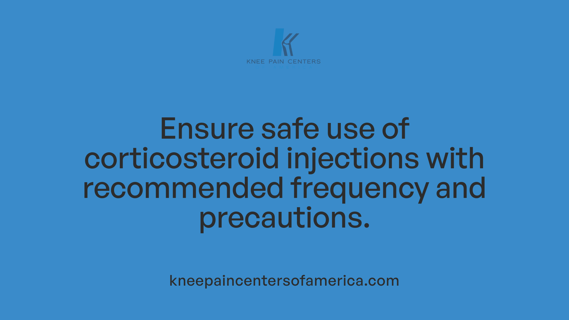 Ensure safe use of corticosteroid injections with recommended frequency and precautions.