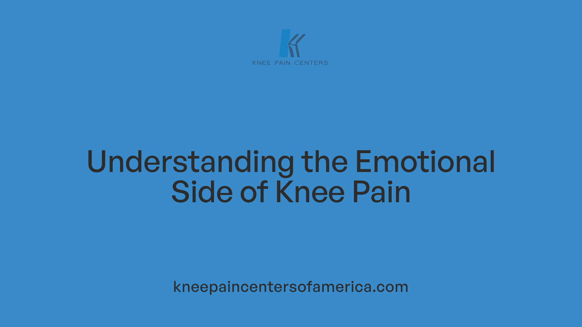 Understanding the Emotional Side of Knee Pain