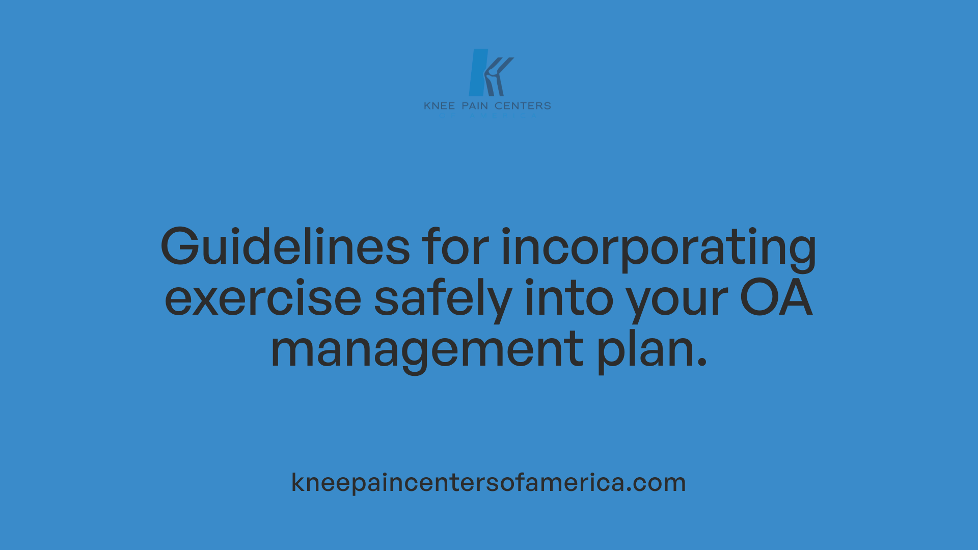 Guidelines for incorporating exercise safely into your OA management plan.