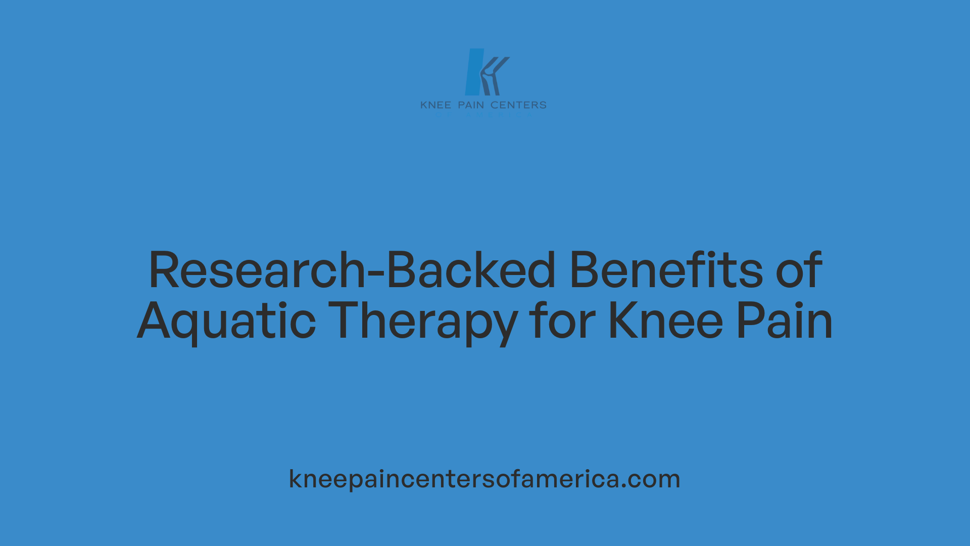 Research-Backed Benefits of Aquatic Therapy for Knee Pain