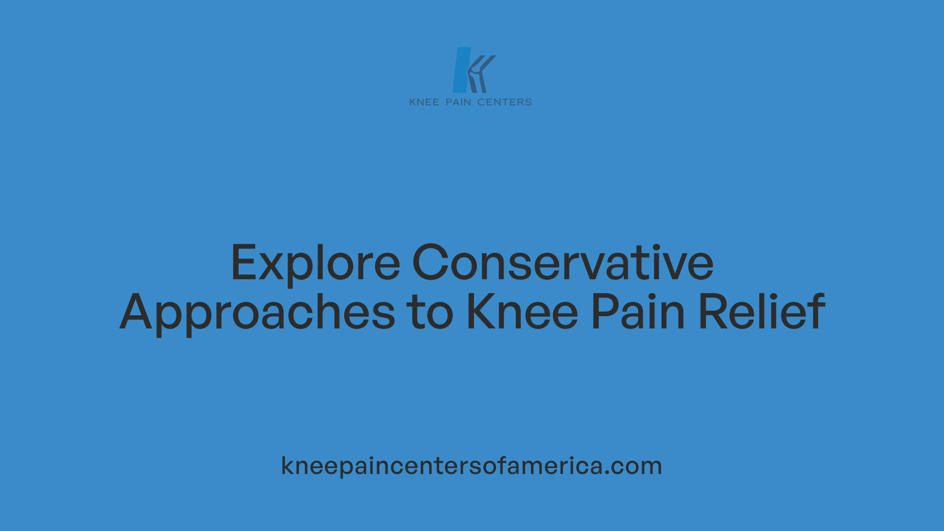 Explore Conservative Approaches to Knee Pain Relief