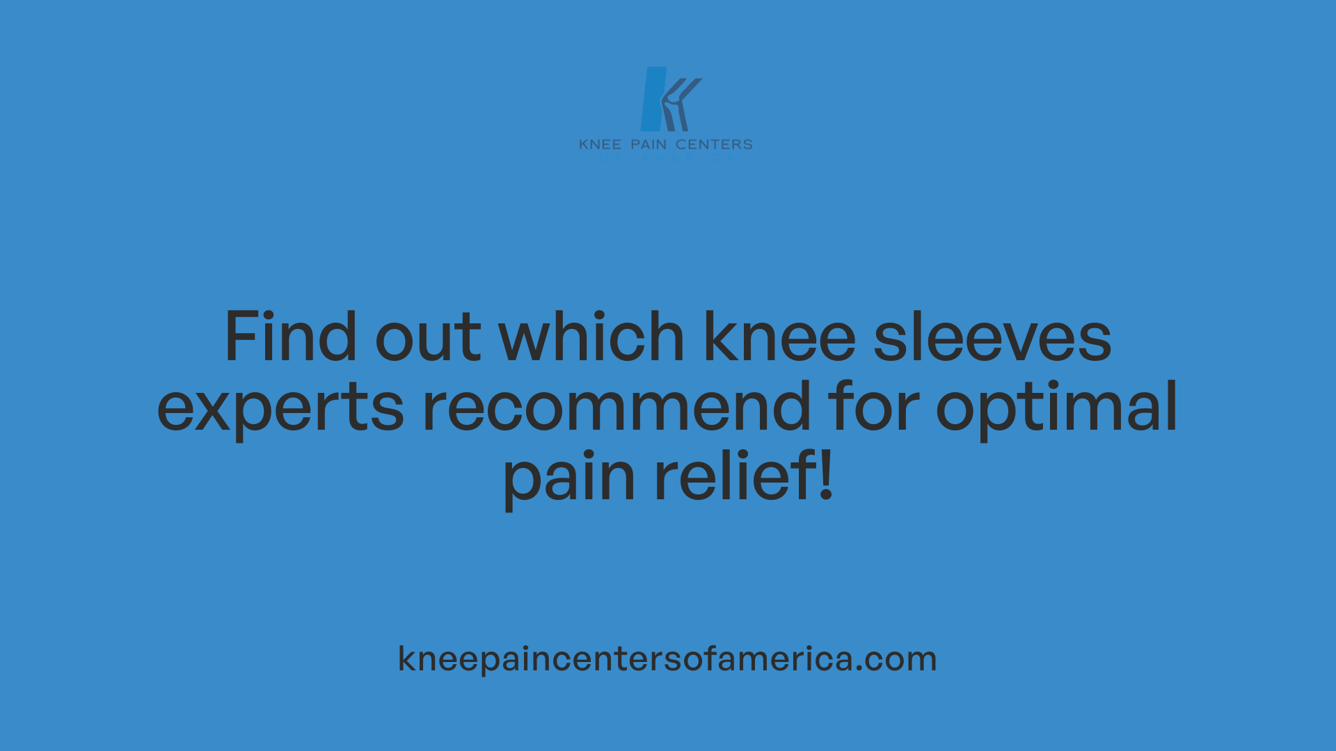 Find out which knee sleeves experts recommend for optimal pain relief!