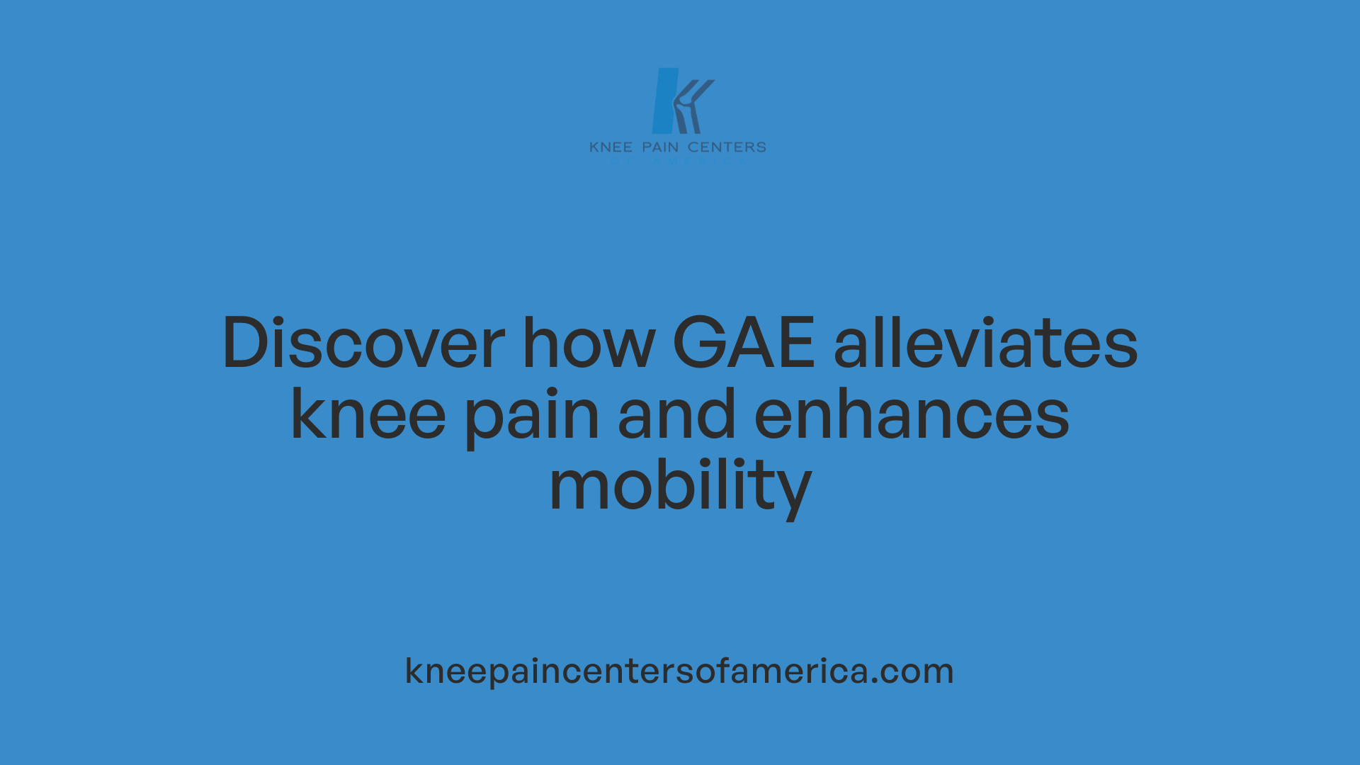 Discover how GAE alleviates knee pain and enhances mobility