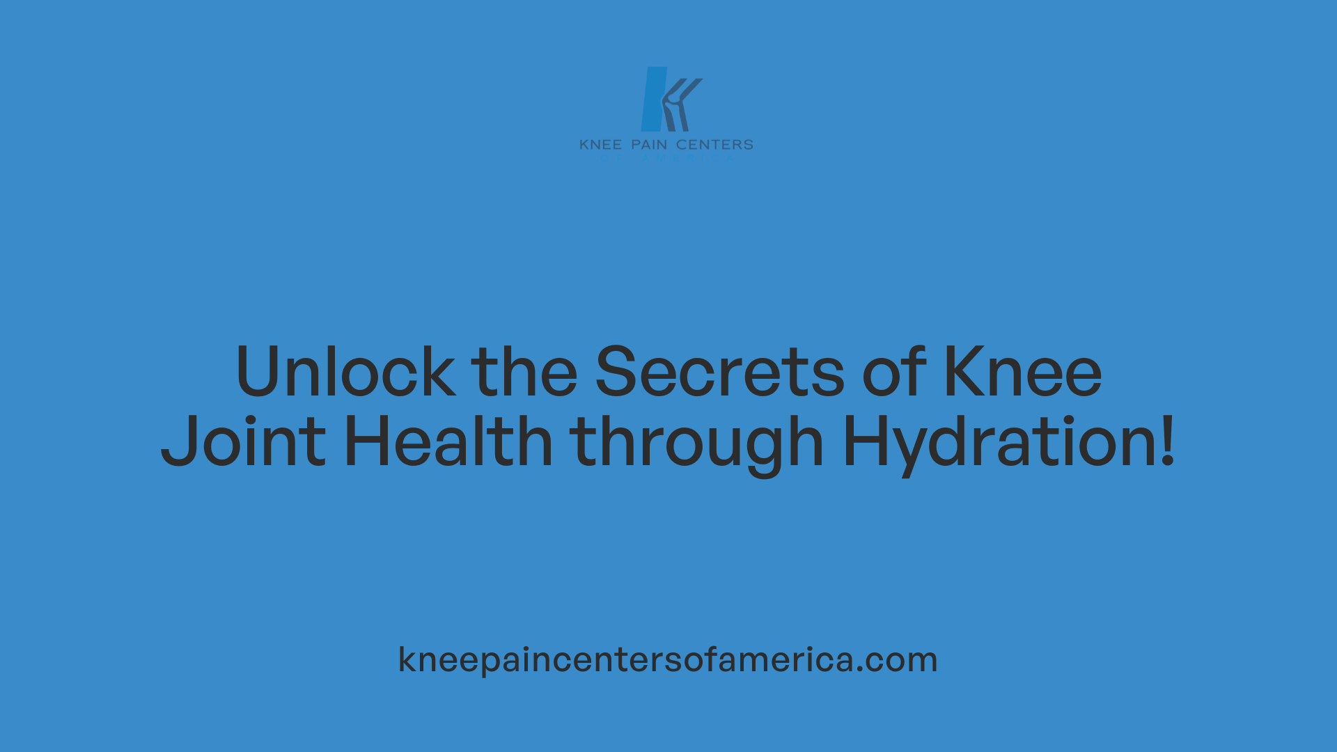 Unlock the Secrets of Knee Joint Health through Hydration!