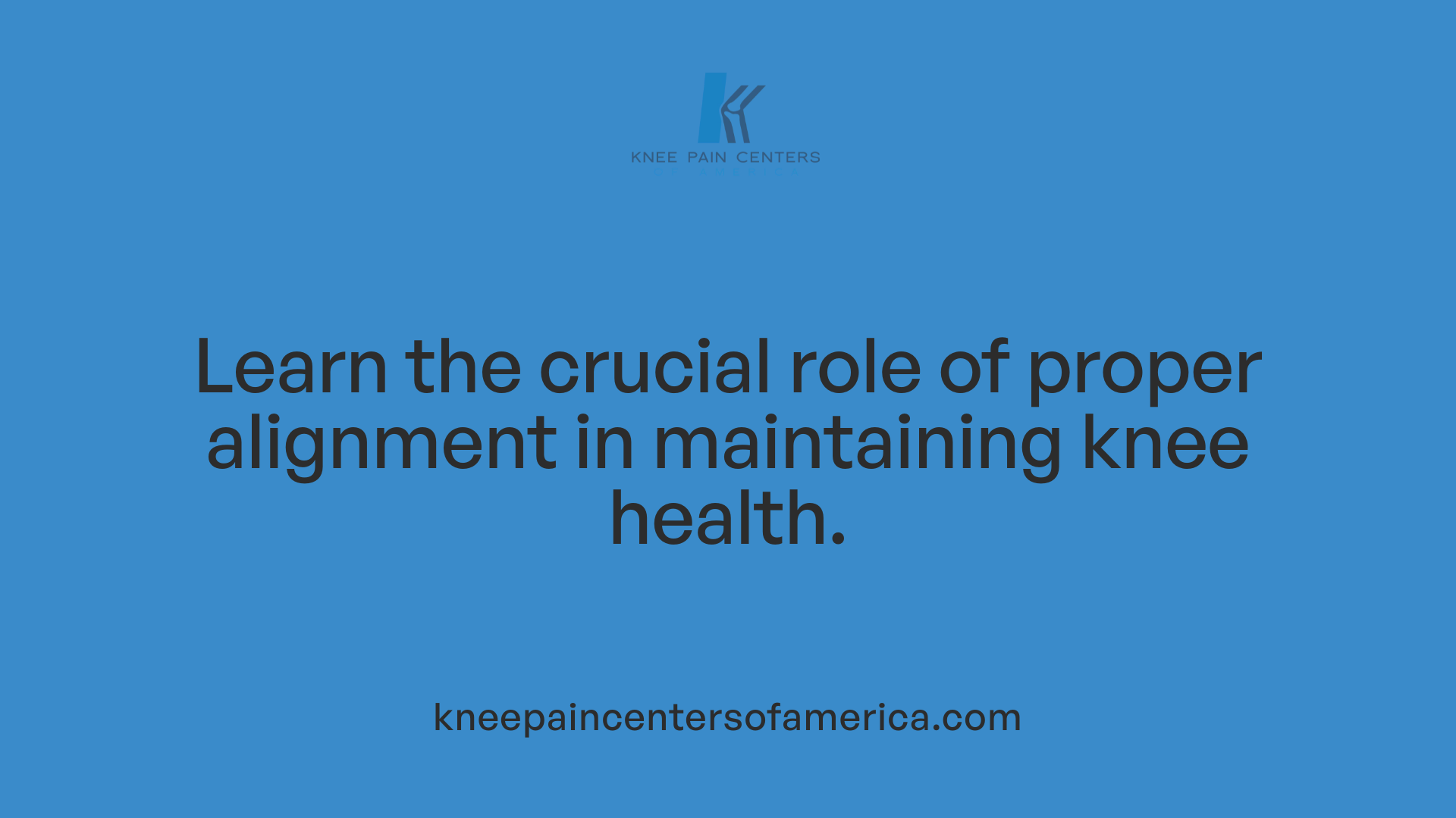 Learn the crucial role of proper alignment in maintaining knee health.