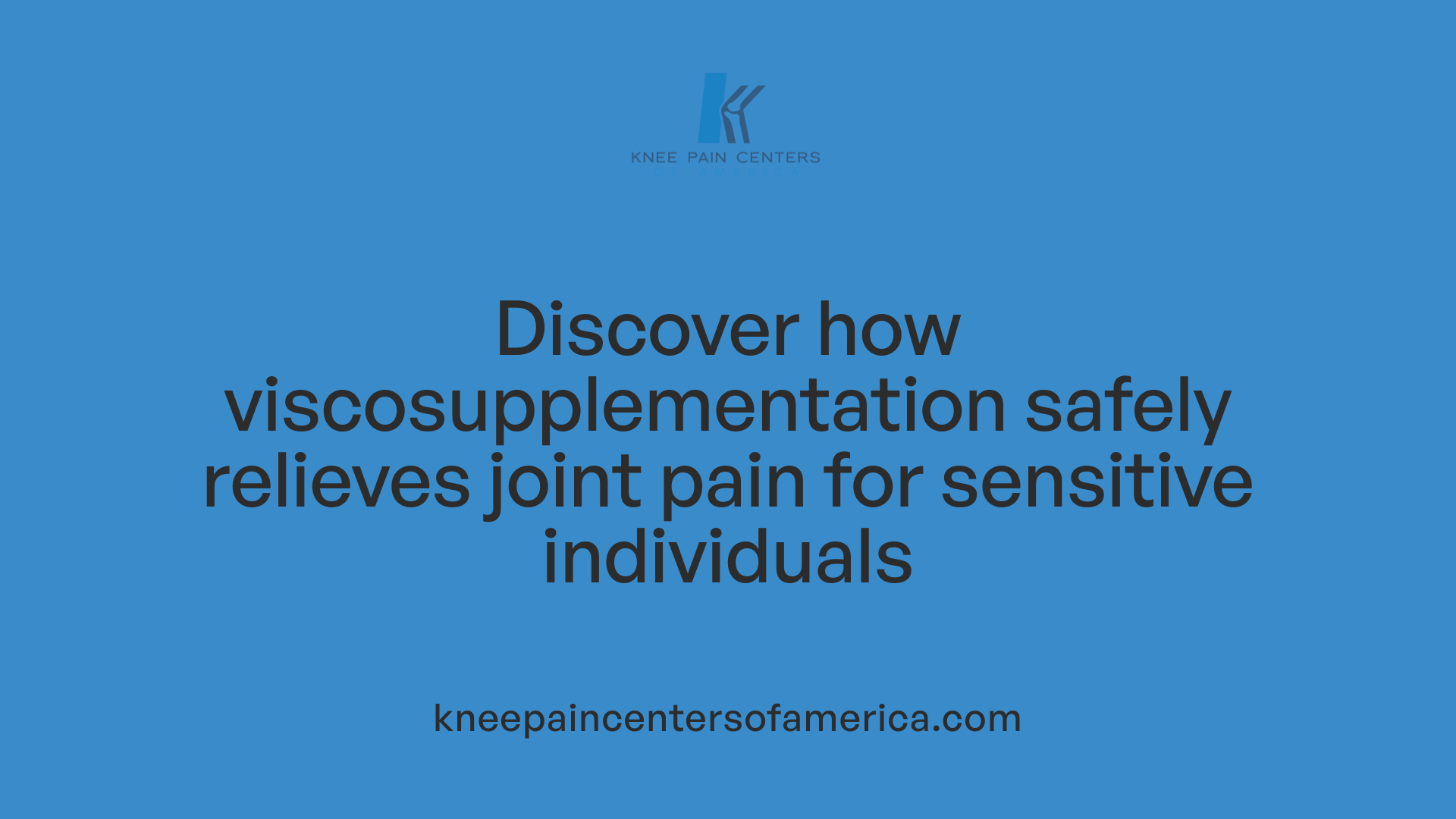 Discover how viscosupplementation safely relieves joint pain for sensitive individuals
