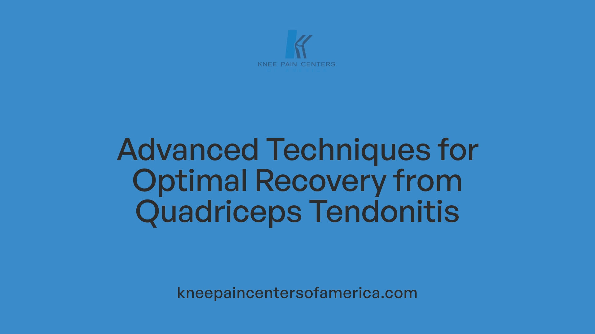 Advanced Techniques for Optimal Recovery from Quadriceps Tendonitis