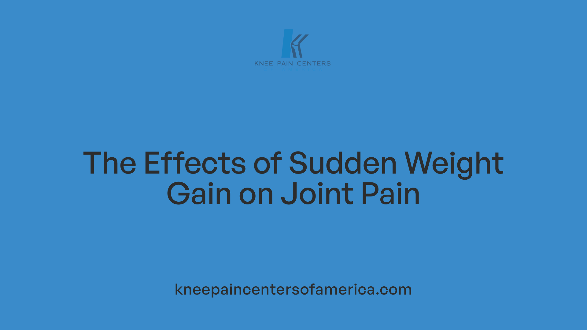 The Effects of Sudden Weight Gain on Joint Pain