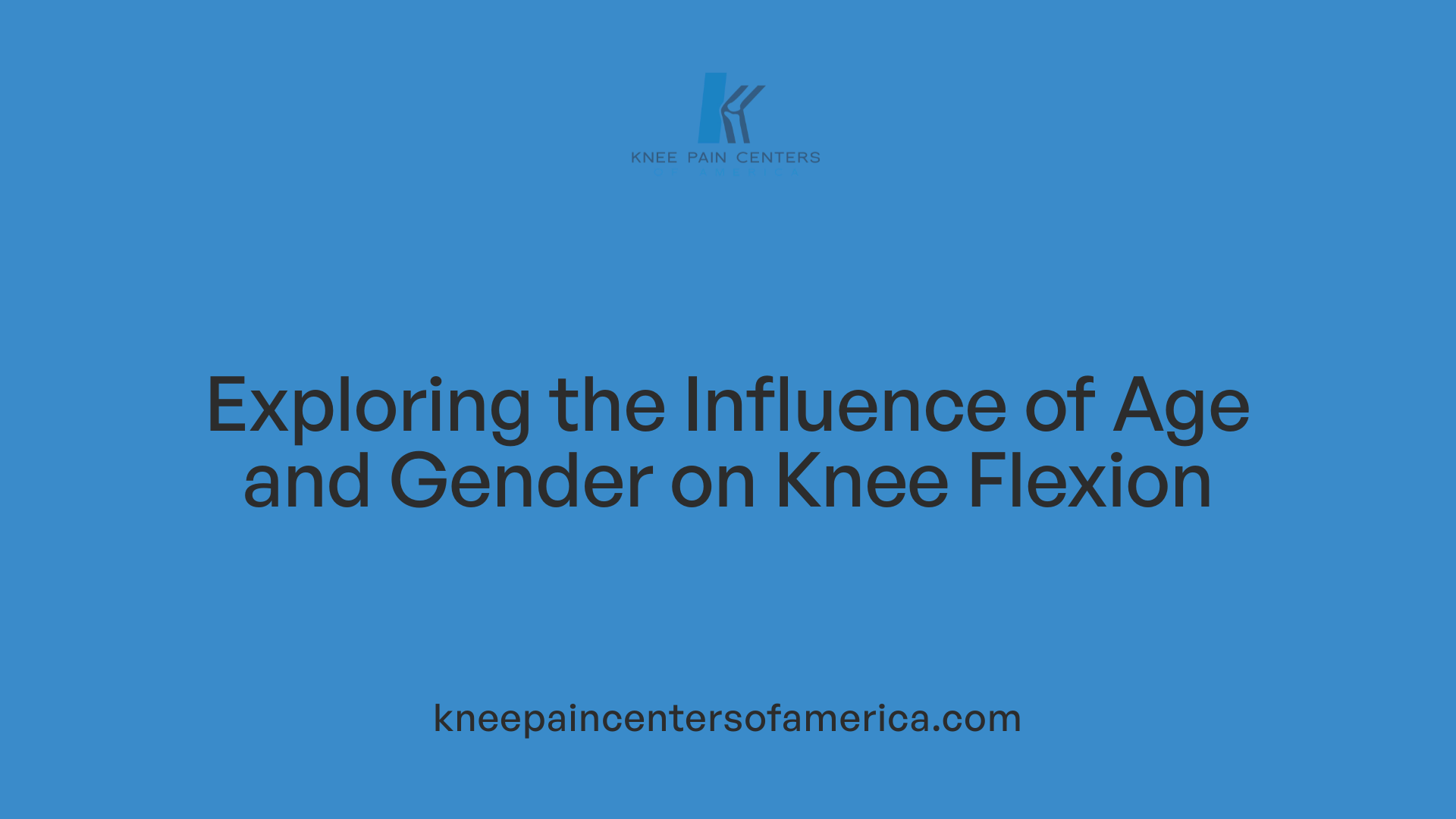 Exploring the Influence of Age and Gender on Knee Flexion