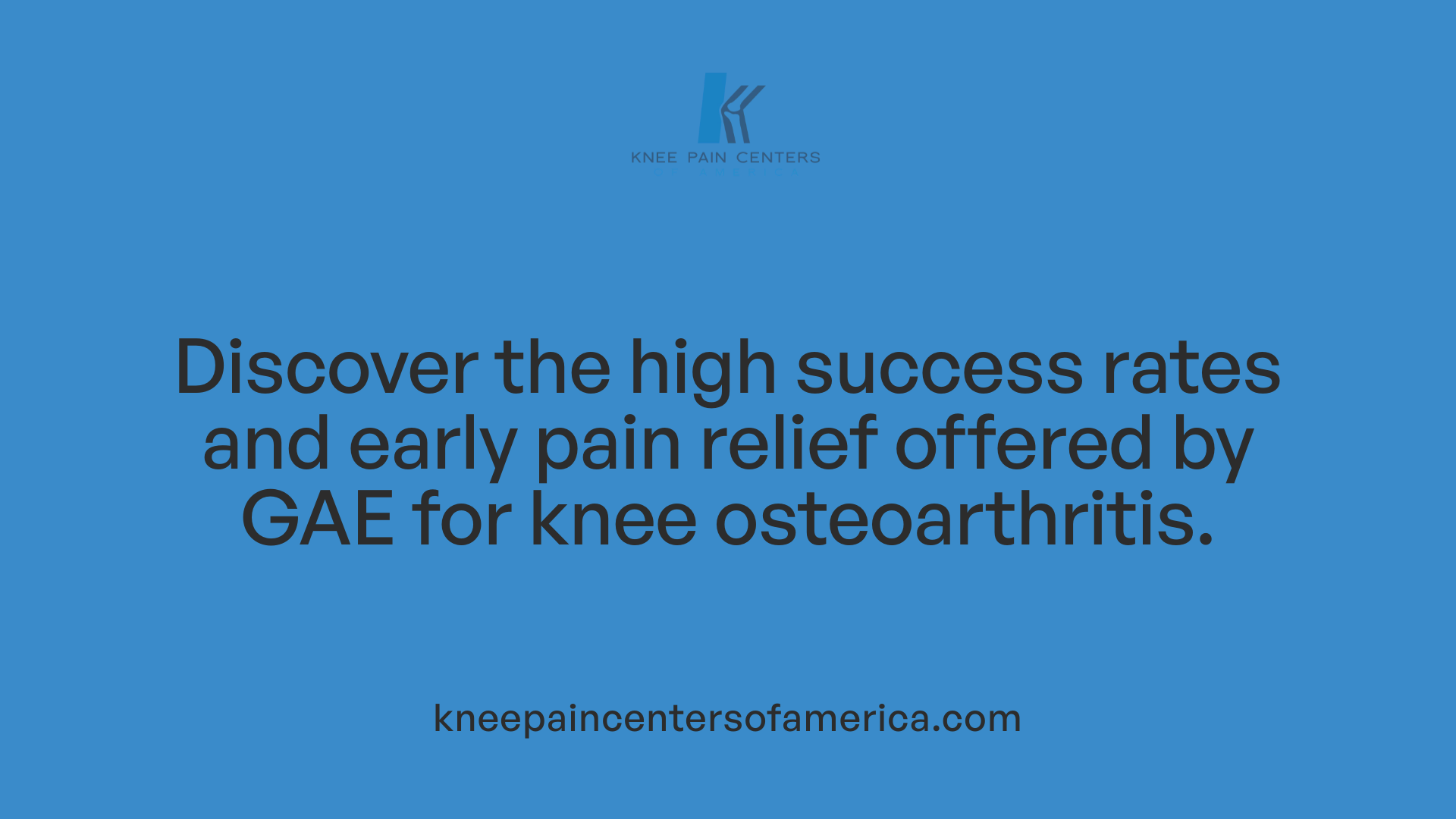 Discover the high success rates and early pain relief offered by GAE for knee osteoarthritis.
