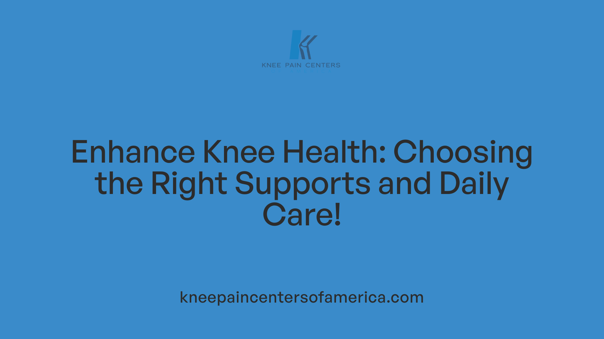 Enhance Knee Health: Choosing the Right Supports and Daily Care!