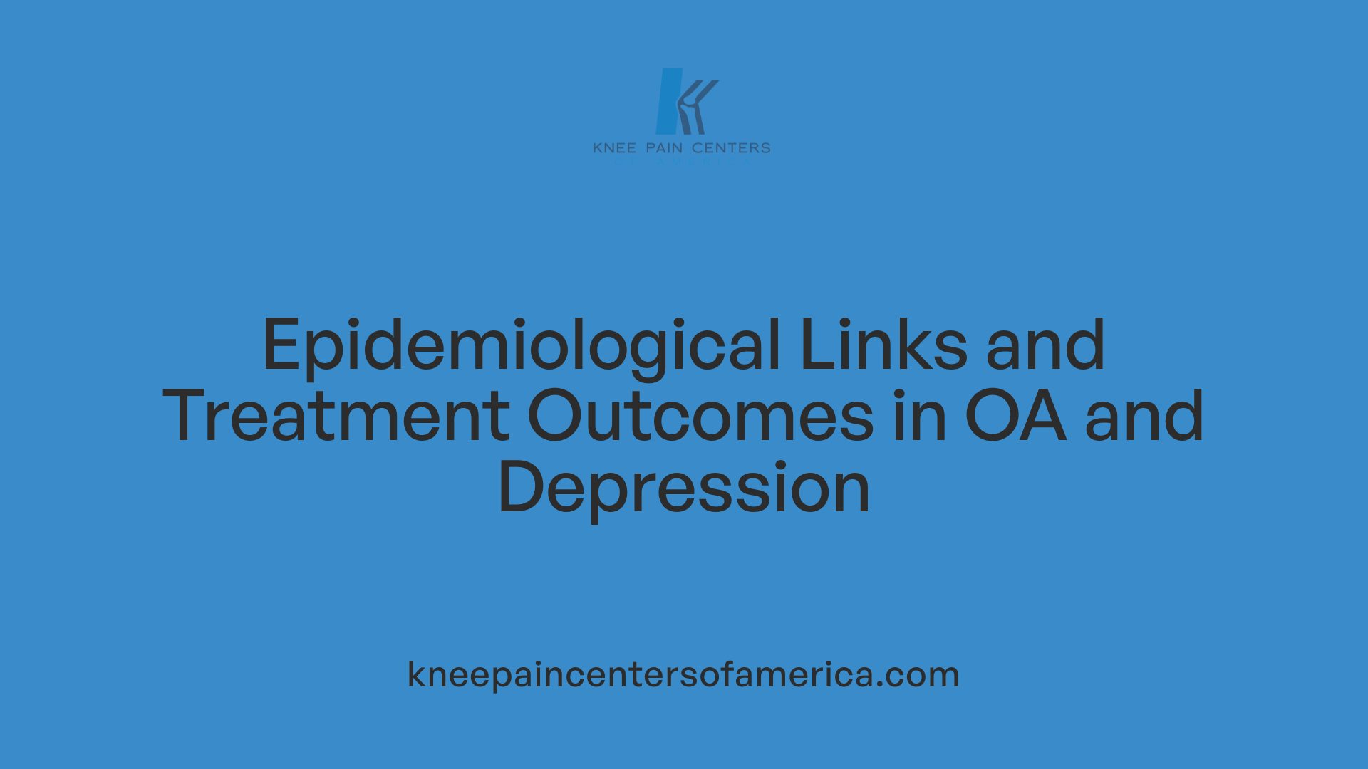 Epidemiological Links and Treatment Outcomes in OA and Depression