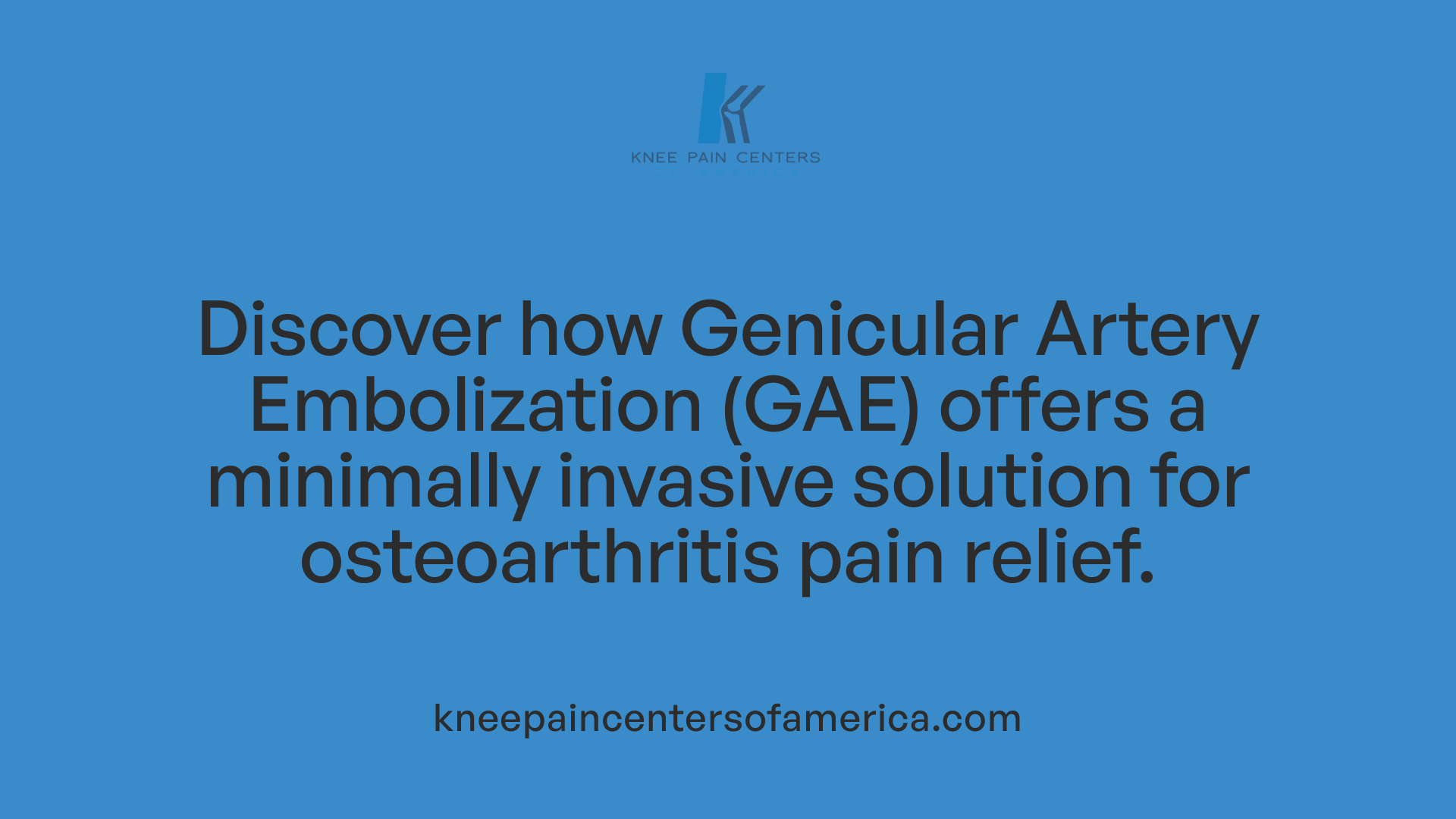 Discover how Genicular Artery Embolization (GAE) offers a minimally invasive solution for osteoarthritis pain relief.
