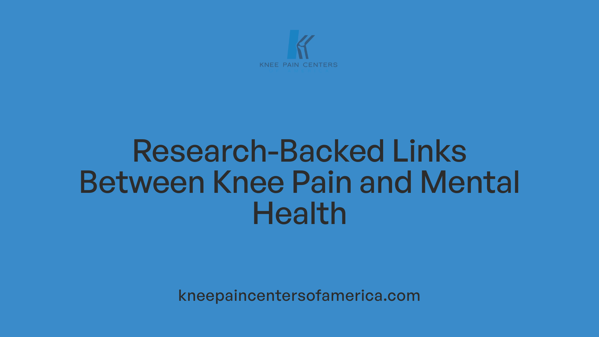 Research-Backed Links Between Knee Pain and Mental Health