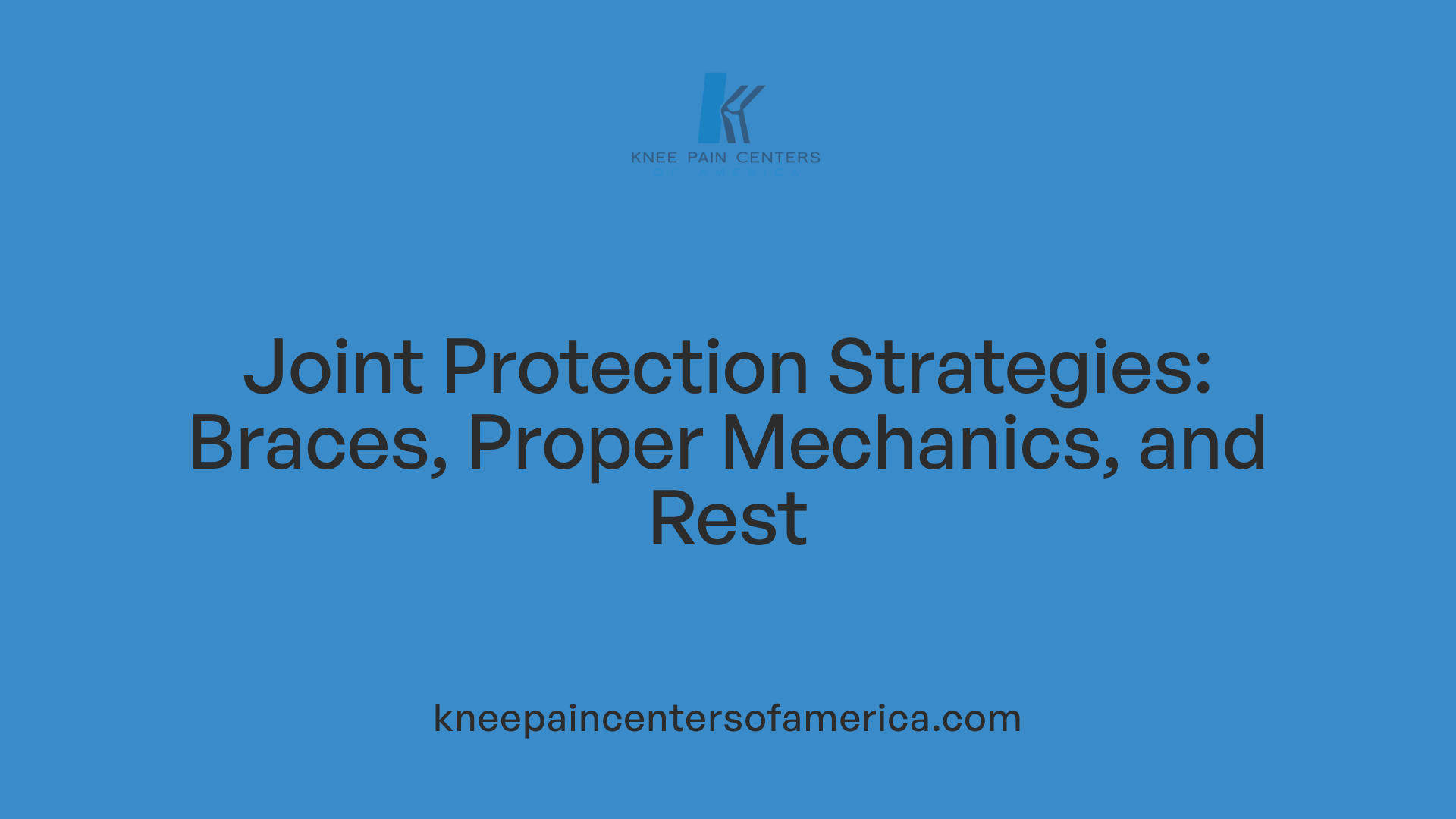 Joint Protection Strategies: Braces, Proper Mechanics, and Rest