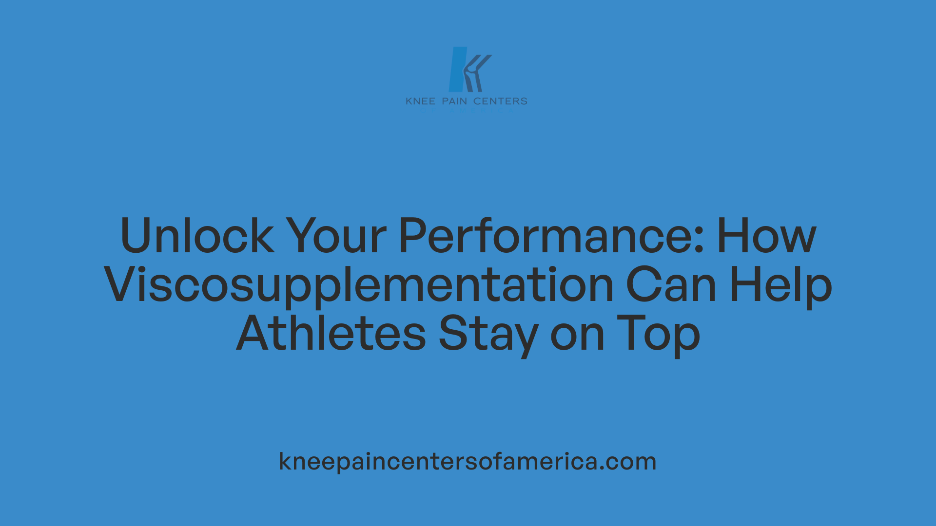 Unlock Your Performance: How Viscosupplementation Can Help Athletes Stay on Top