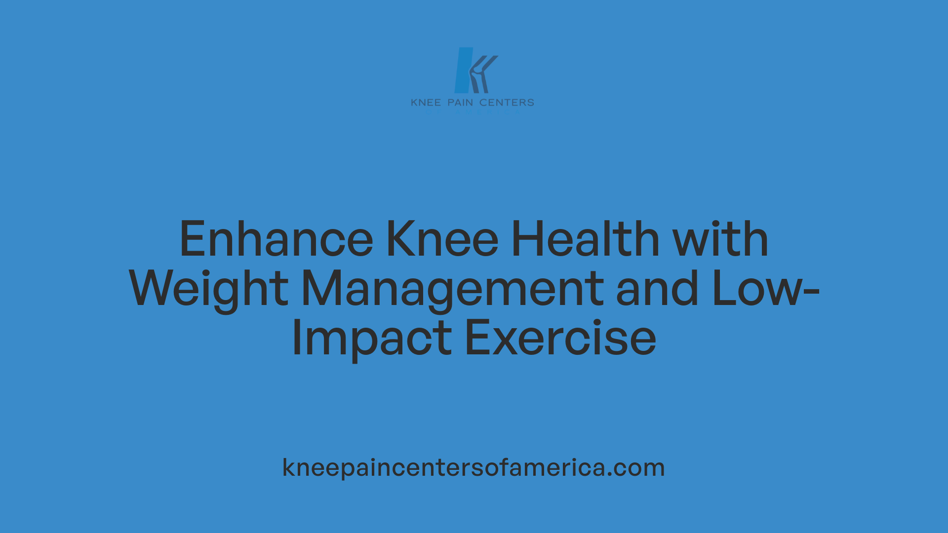 Enhance Knee Health with Weight Management and Low-Impact Exercise