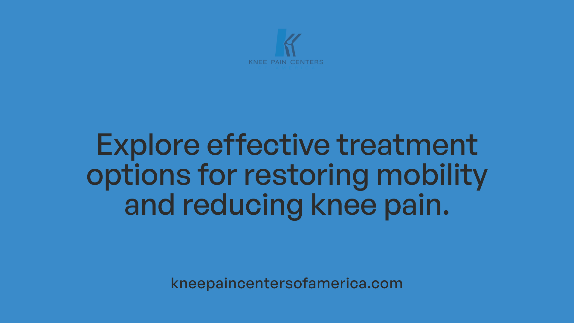 Explore effective treatment options for restoring mobility and reducing knee pain.