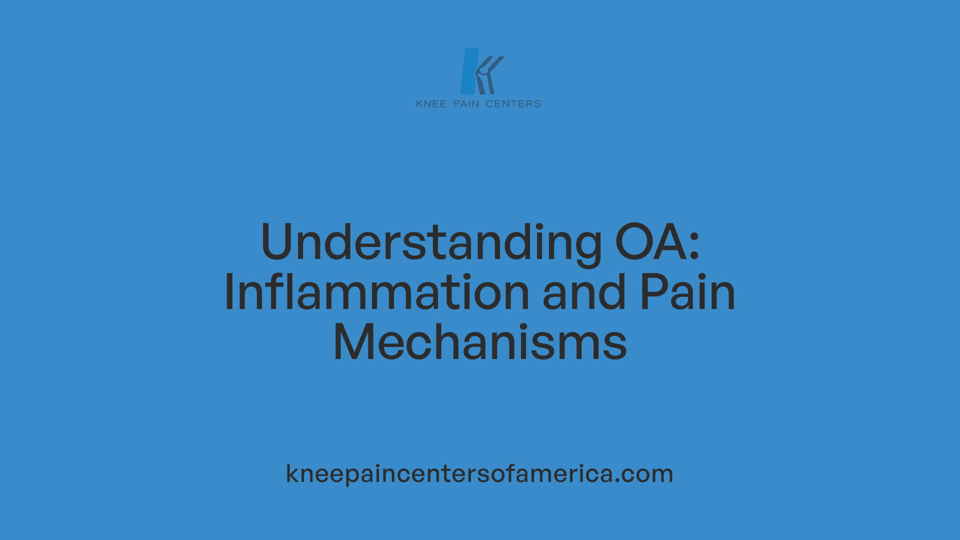 Understanding OA: Inflammation and Pain Mechanisms