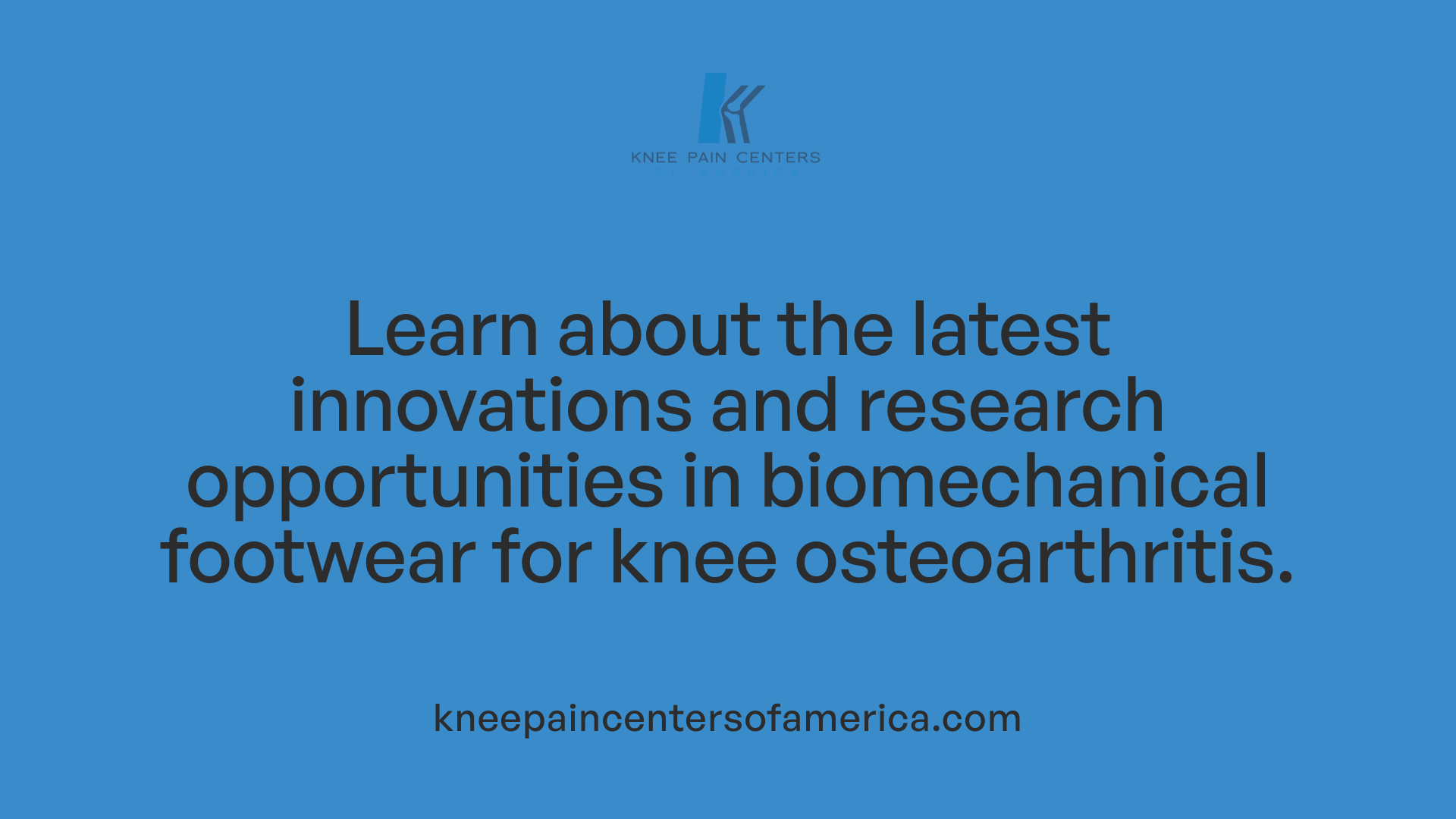 Learn about the latest innovations and research opportunities in biomechanical footwear for knee osteoarthritis.