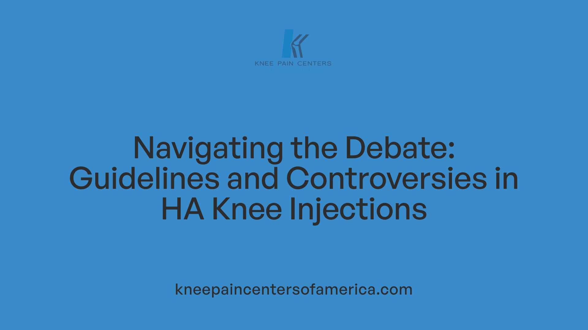 Navigating the Debate: Guidelines and Controversies in HA Knee Injections
