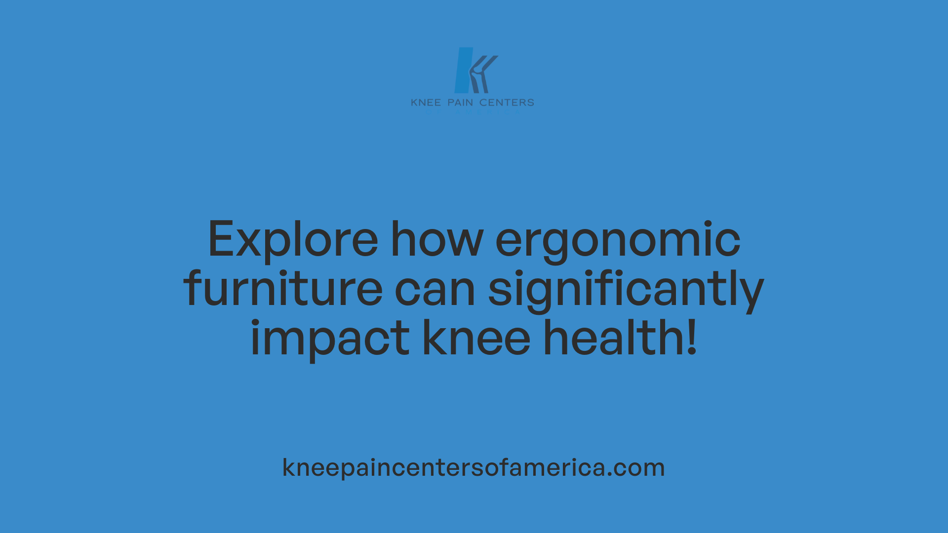 Explore how ergonomic furniture can significantly impact knee health!