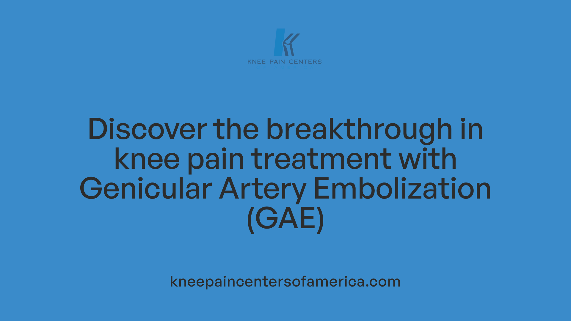Discover the breakthrough in knee pain treatment with Genicular Artery Embolization (GAE)