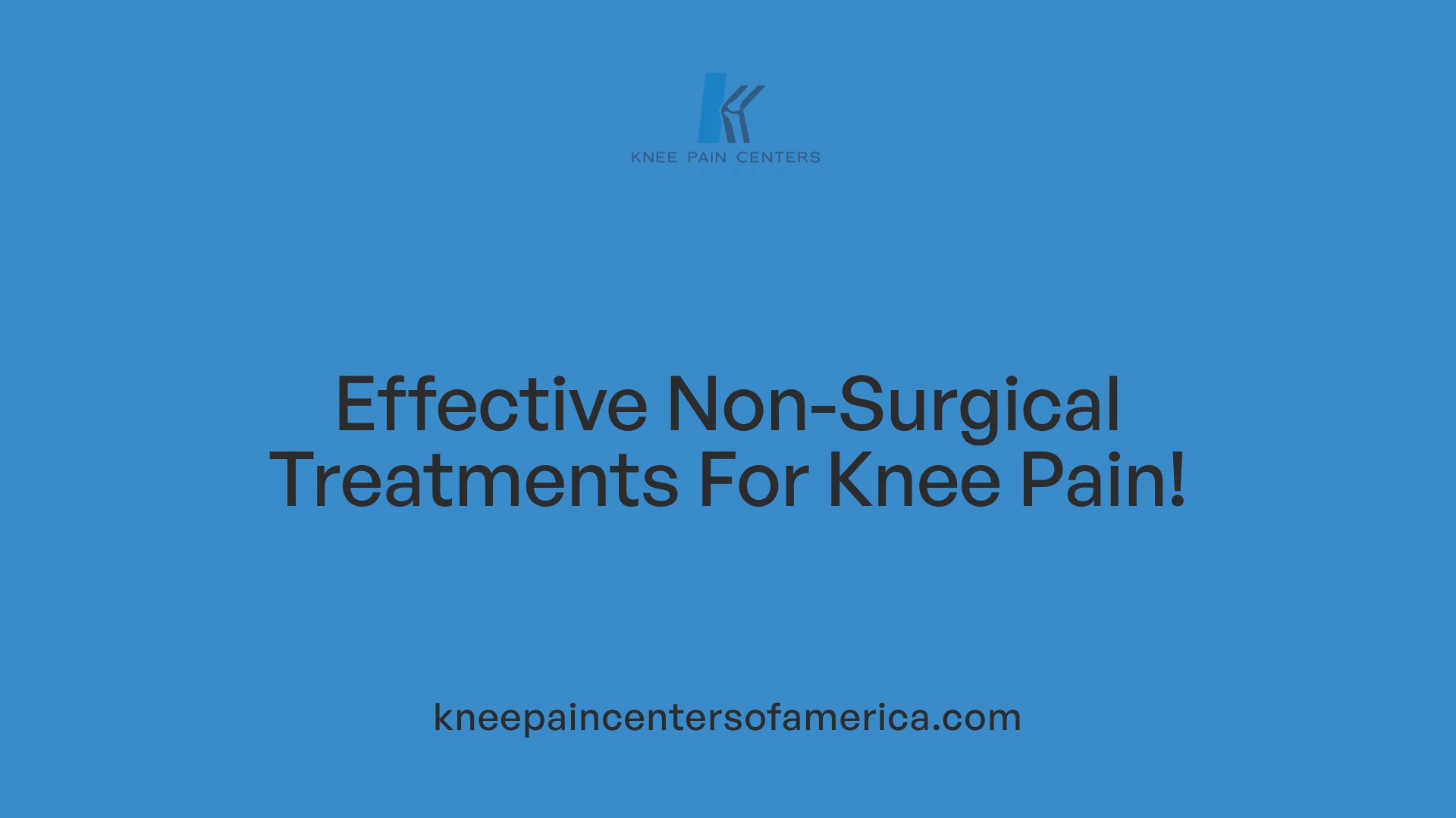 Effective Non-Surgical Treatments For Knee Pain!