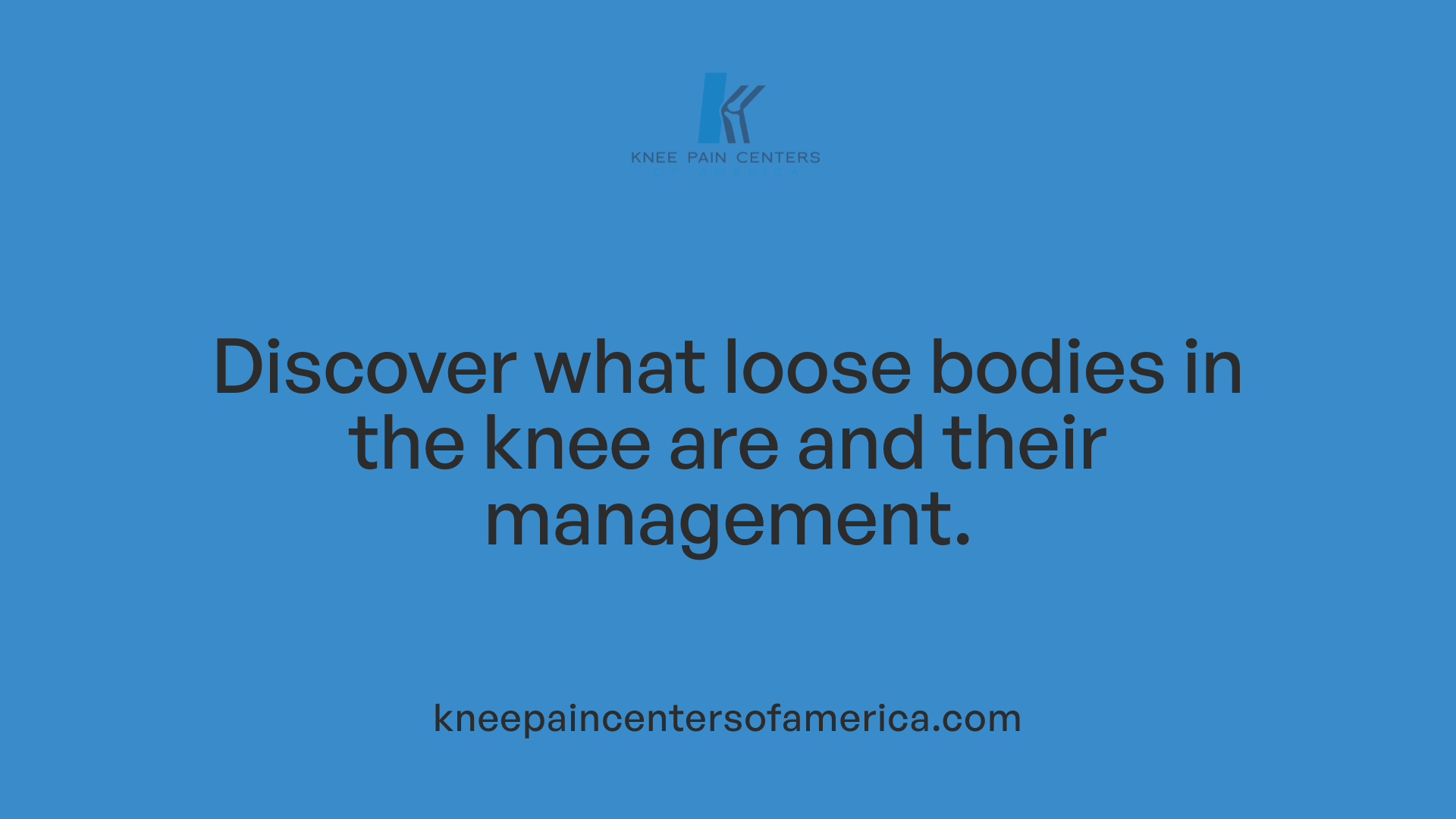 Discover what loose bodies in the knee are and their management.