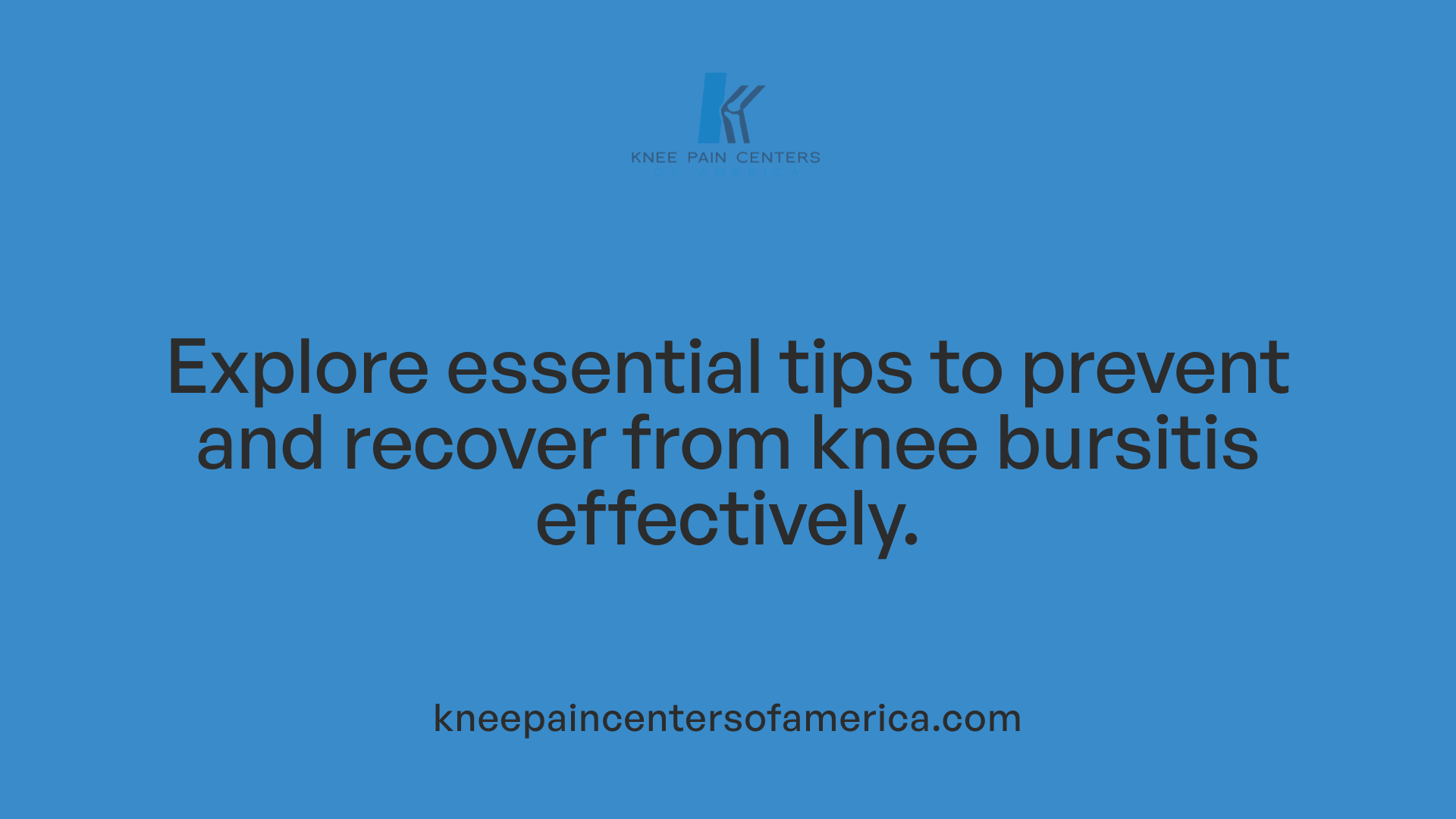 Explore essential tips to prevent and recover from knee bursitis effectively.