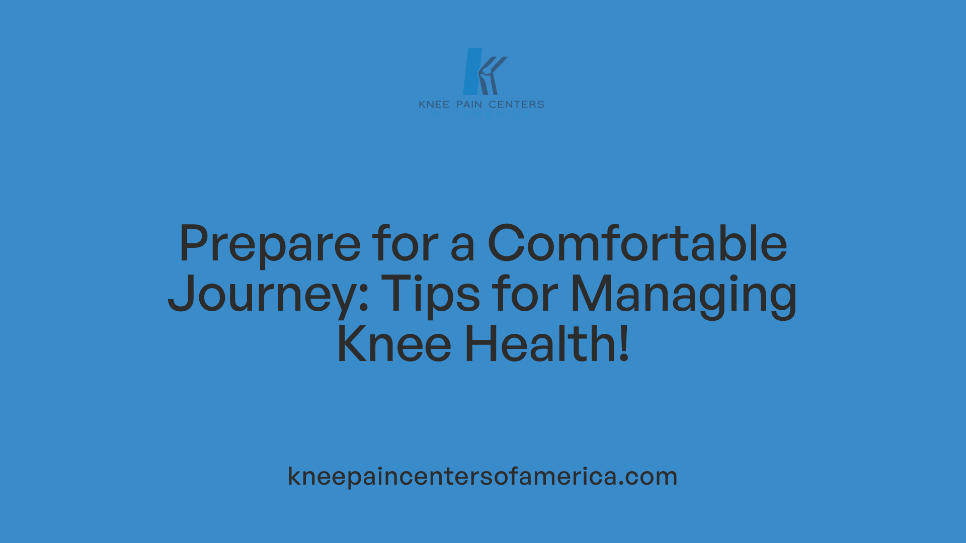 Prepare for a Comfortable Journey: Tips for Managing Knee Health!