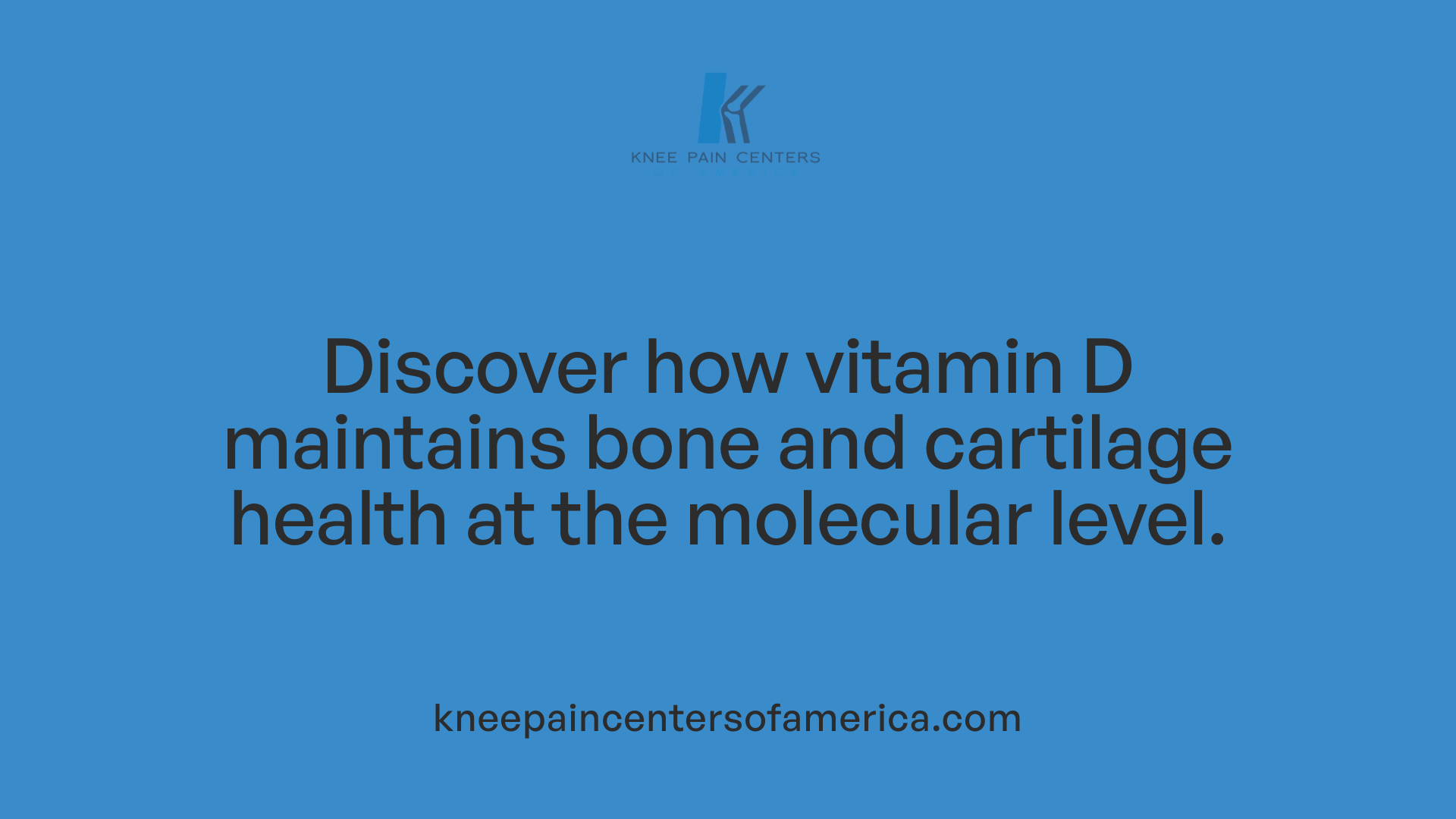 Discover how vitamin D maintains bone and cartilage health at the molecular level.