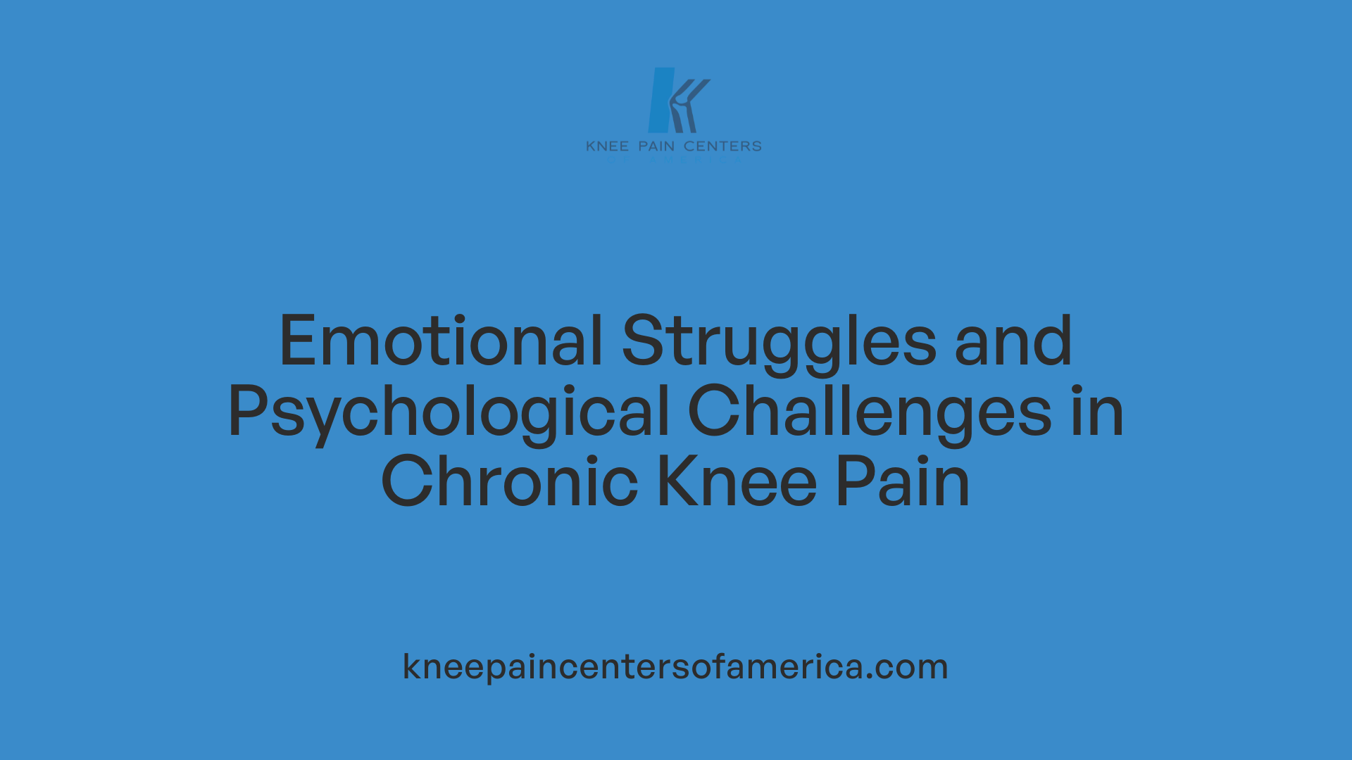 Emotional Struggles and Psychological Challenges in Chronic Knee Pain