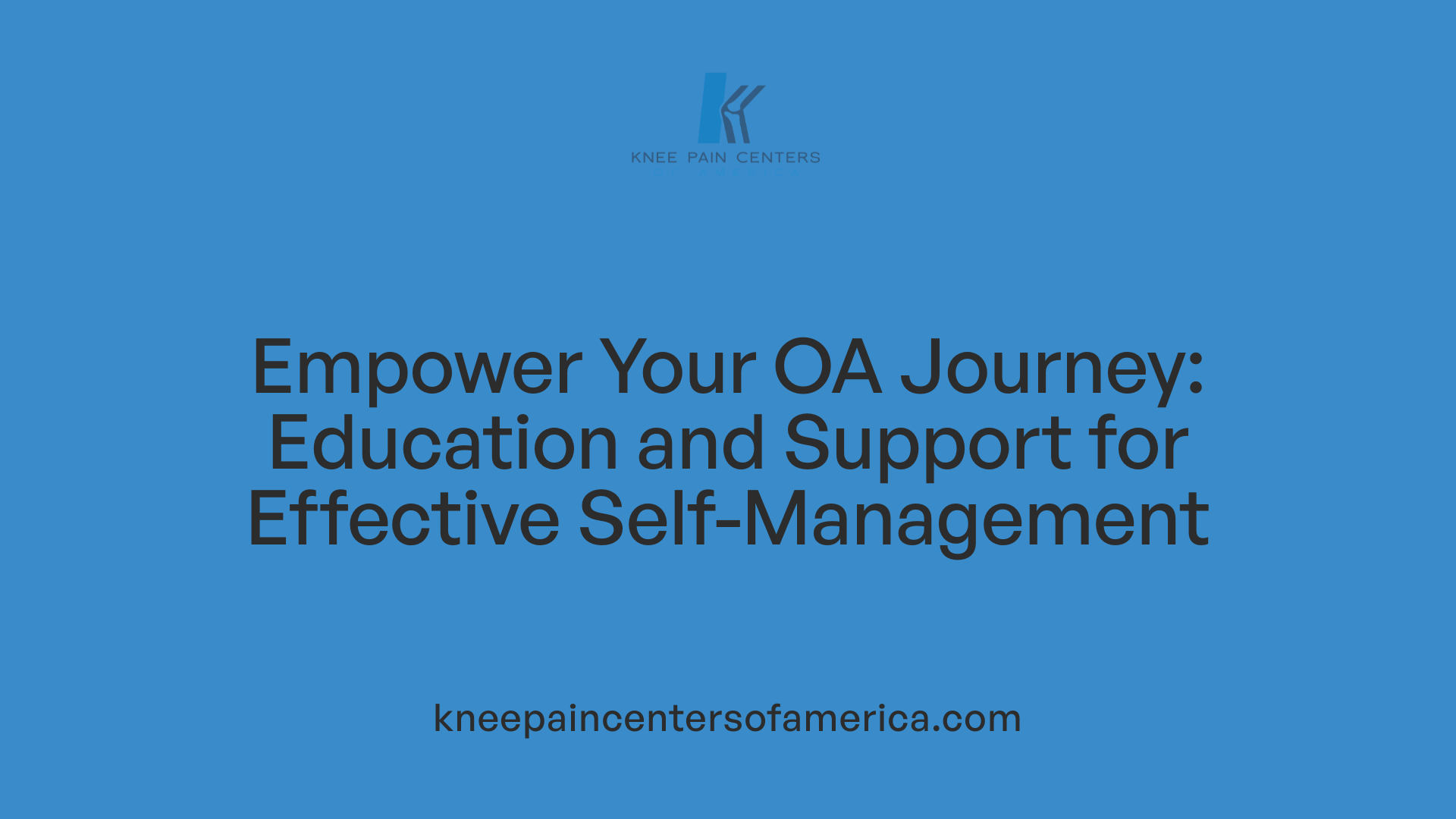 Empower Your OA Journey: Education and Support for Effective Self-Management