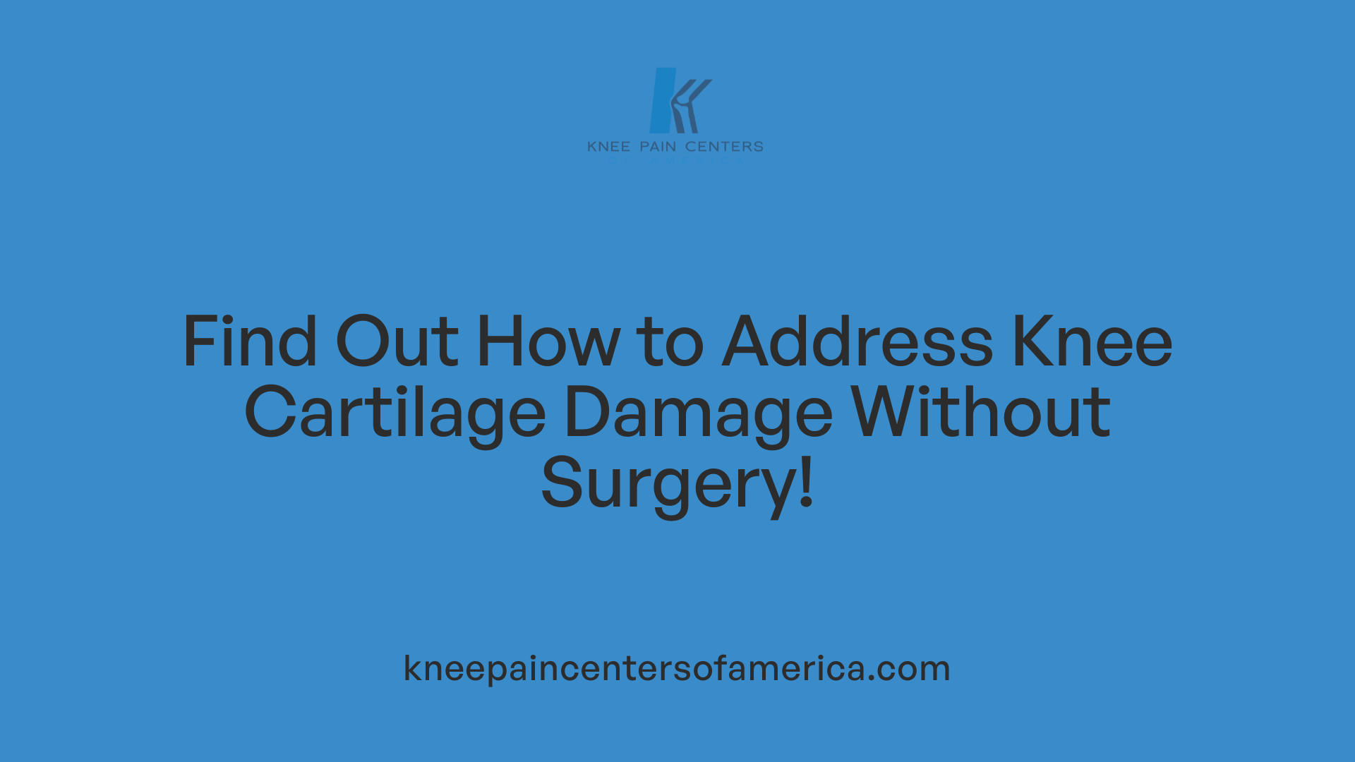 Find Out How to Address Knee Cartilage Damage Without Surgery!