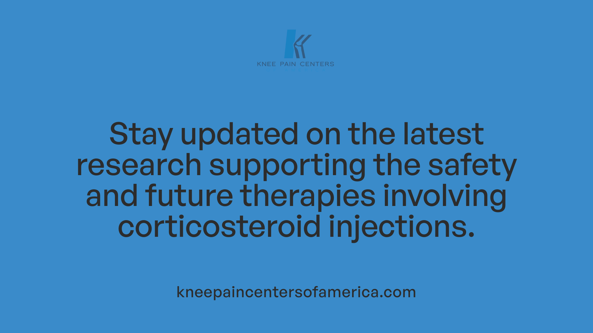 Stay updated on the latest research supporting the safety and future therapies involving corticosteroid injections.