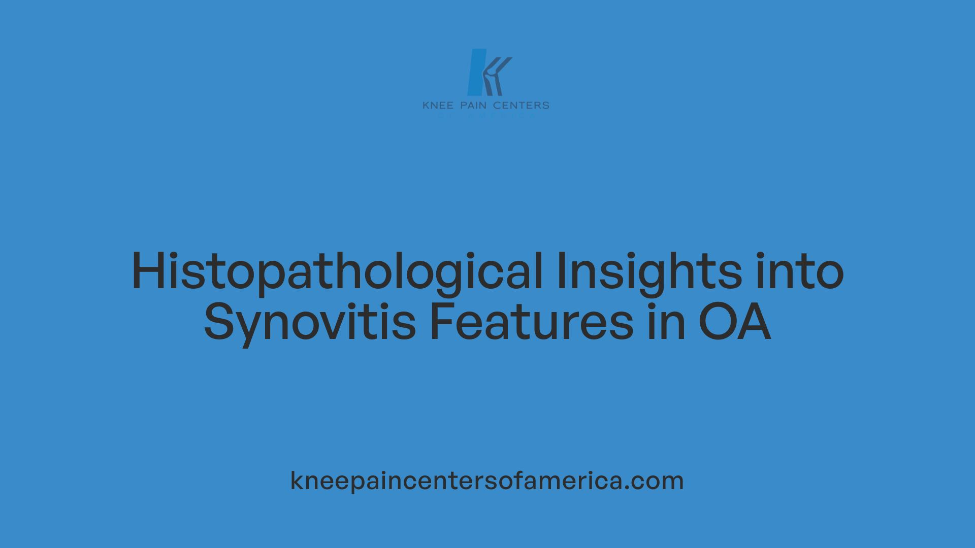 Histopathological Insights into Synovitis Features in OA
