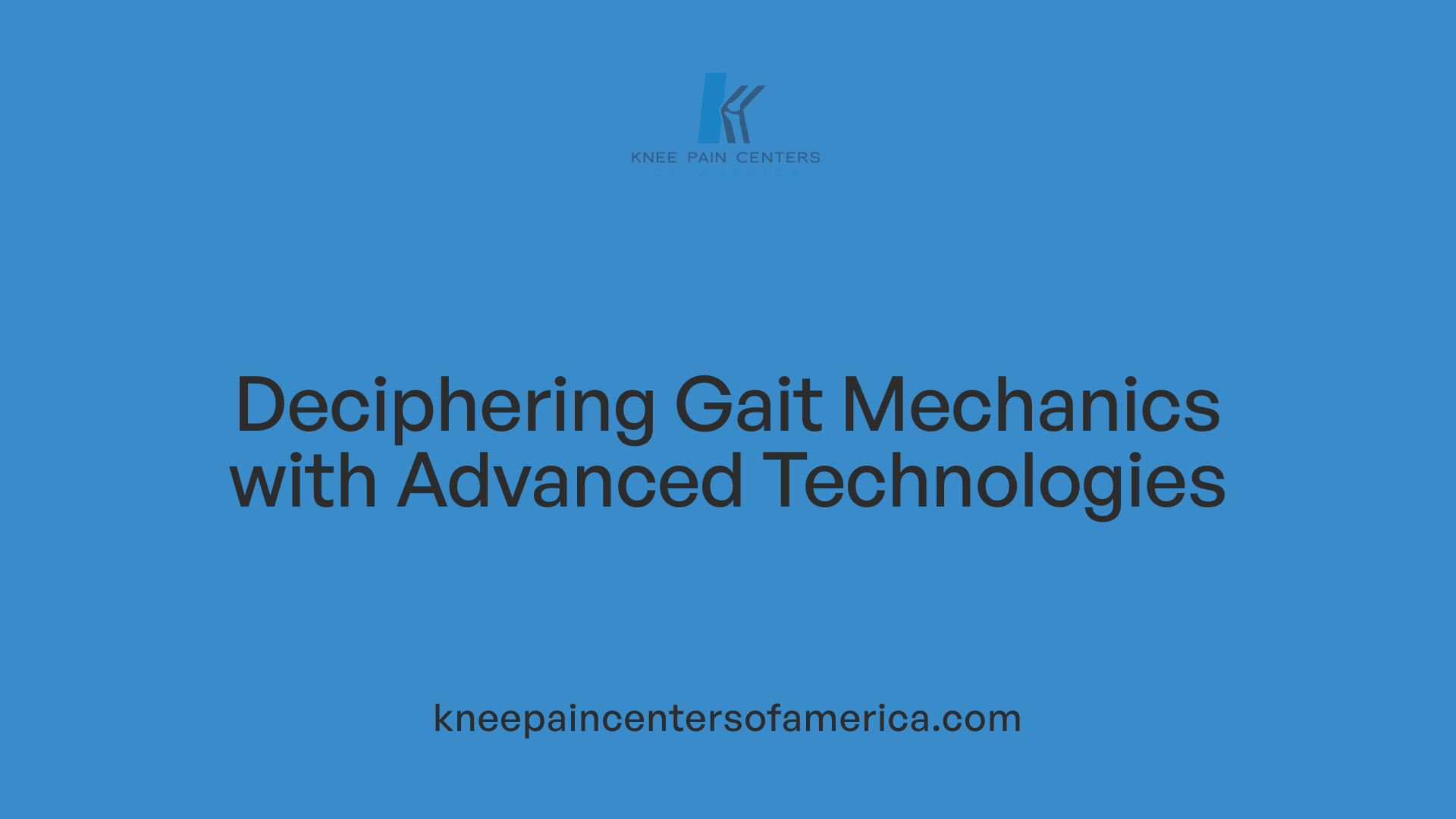 Deciphering Gait Mechanics with Advanced Technologies