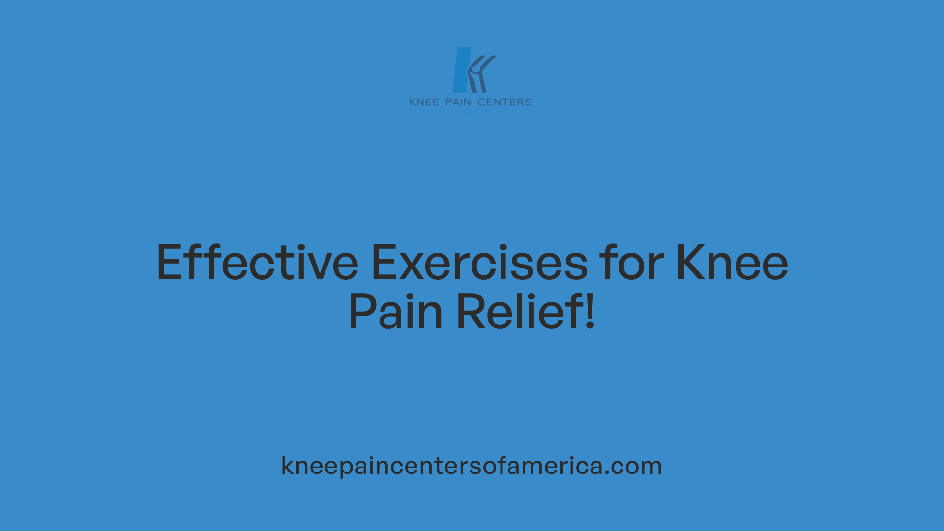 Effective Exercises for Knee Pain Relief!