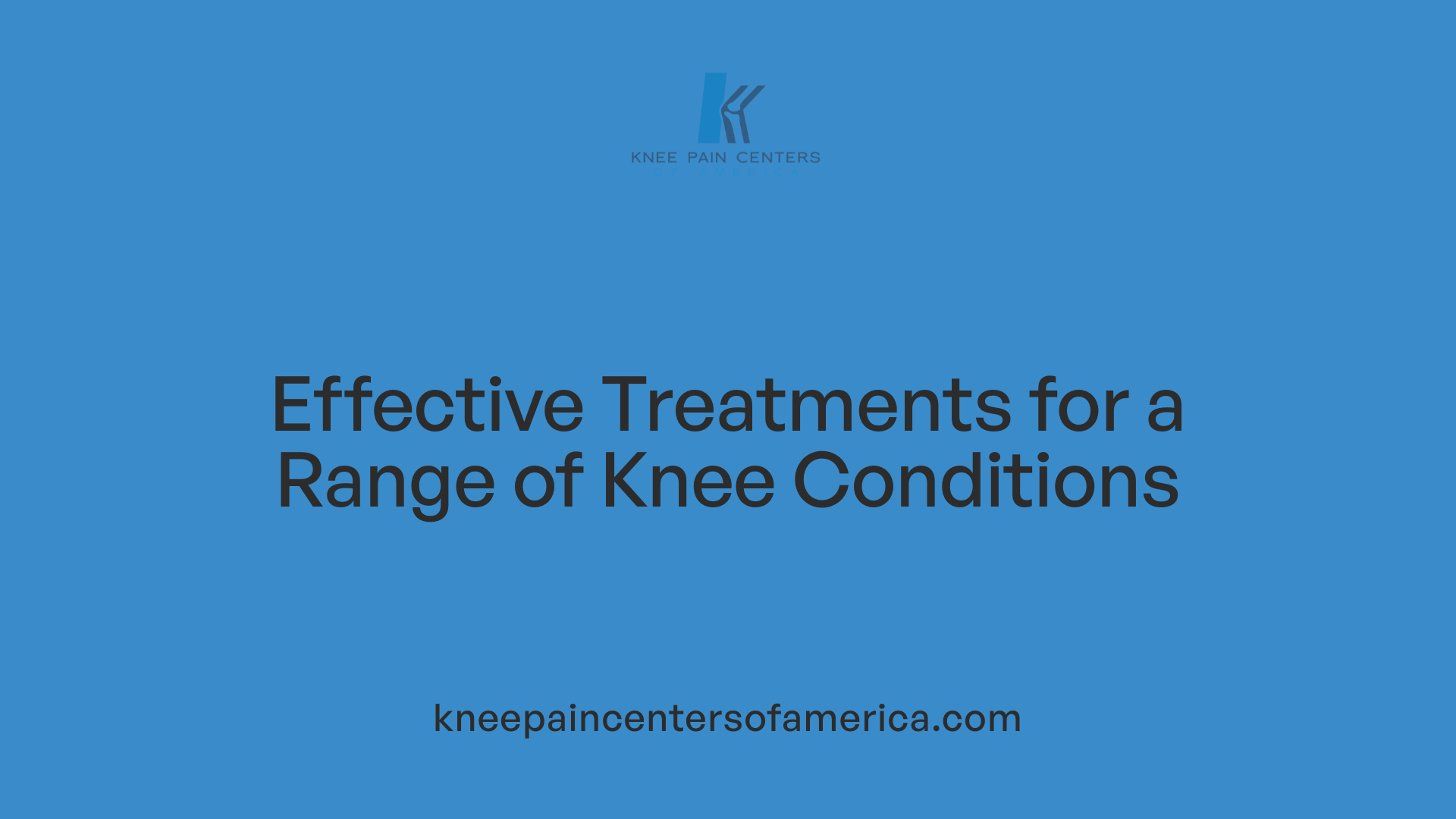 Effective Treatments for a Range of Knee Conditions